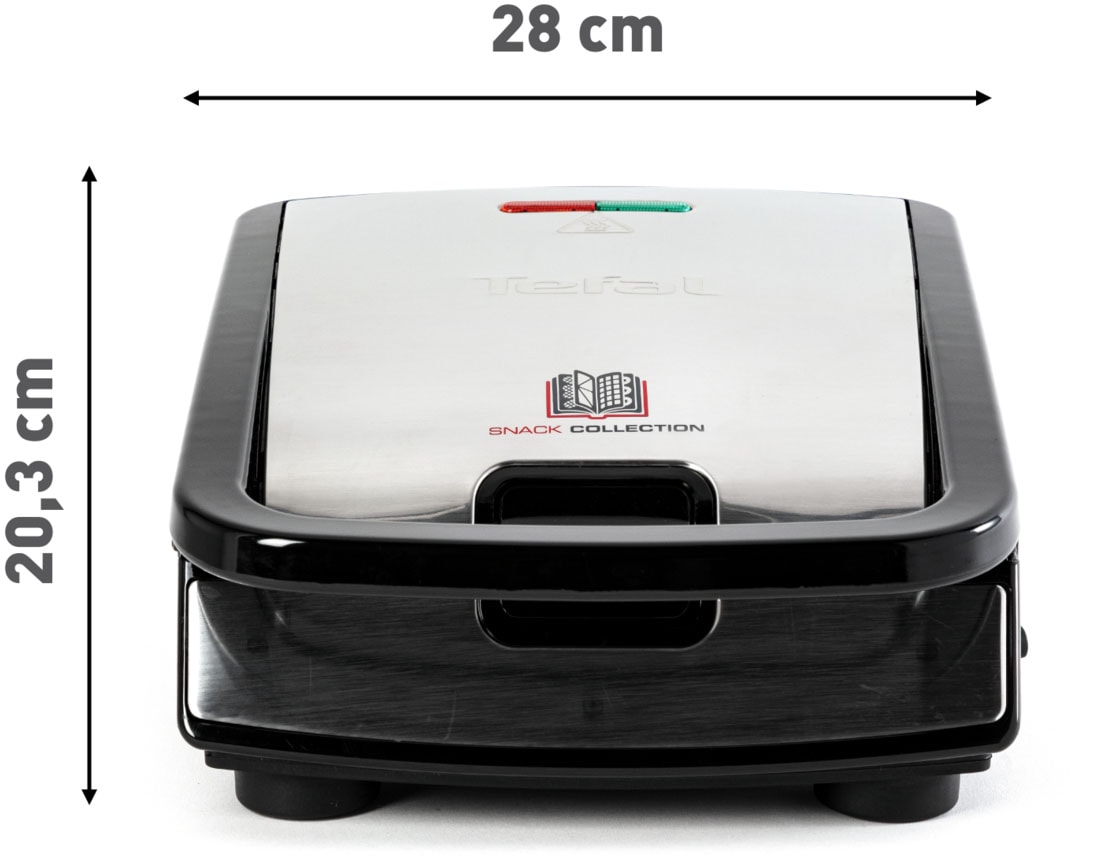 Tefal Waffeleisen »SW854D Snack Collection« 700 W inkl. 4 antihaft Plattensets, vielfältige Funktionen, erweiterbar