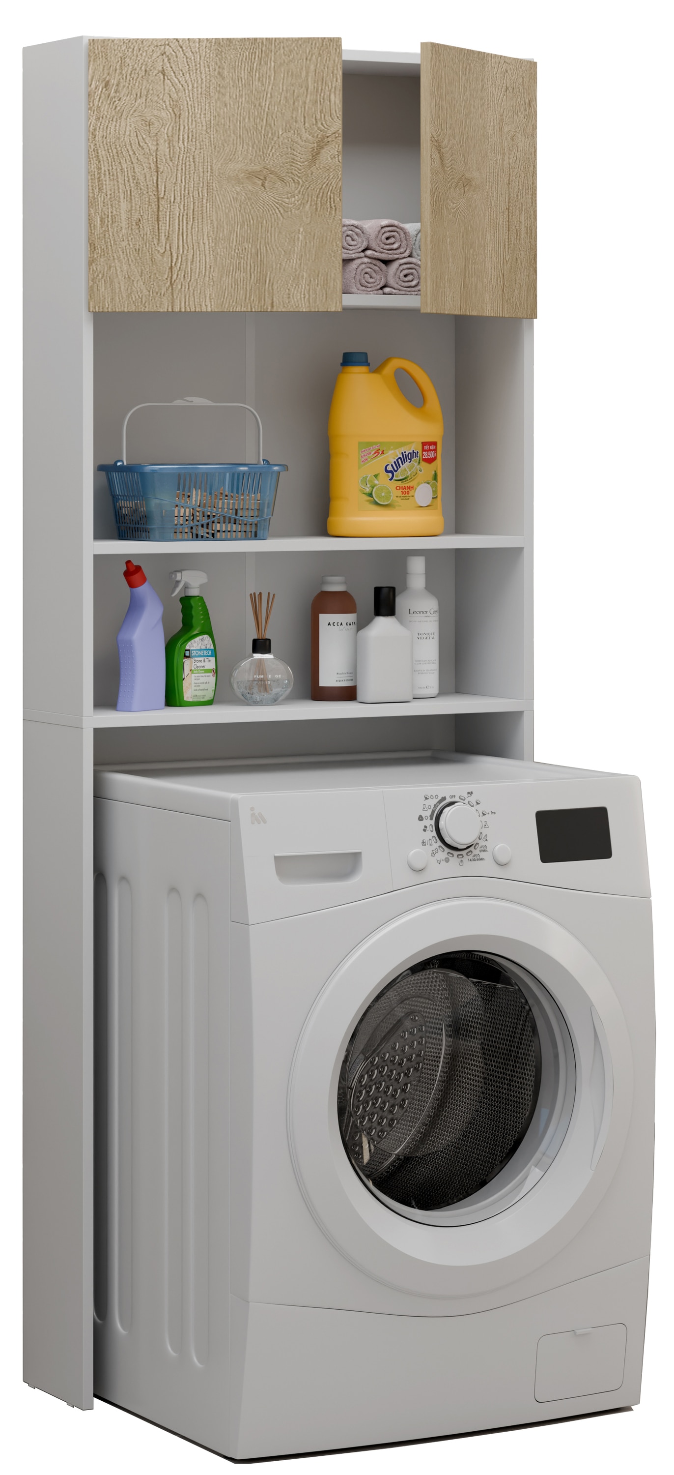 VCM Waschmaschinenumbauschrank »Holz Überbauschrank Waschmaschine Überbau Goralo«