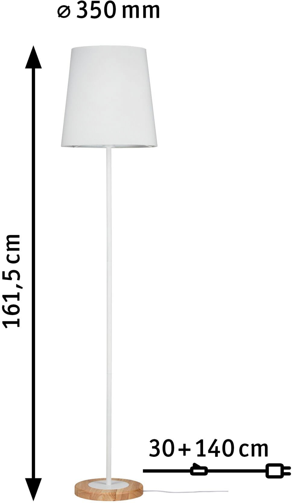 Paulmann LED Stehlampe »Stellan«, 1 flammig, Leuchtmittel E27 | ohne Leuchtmittel, E27