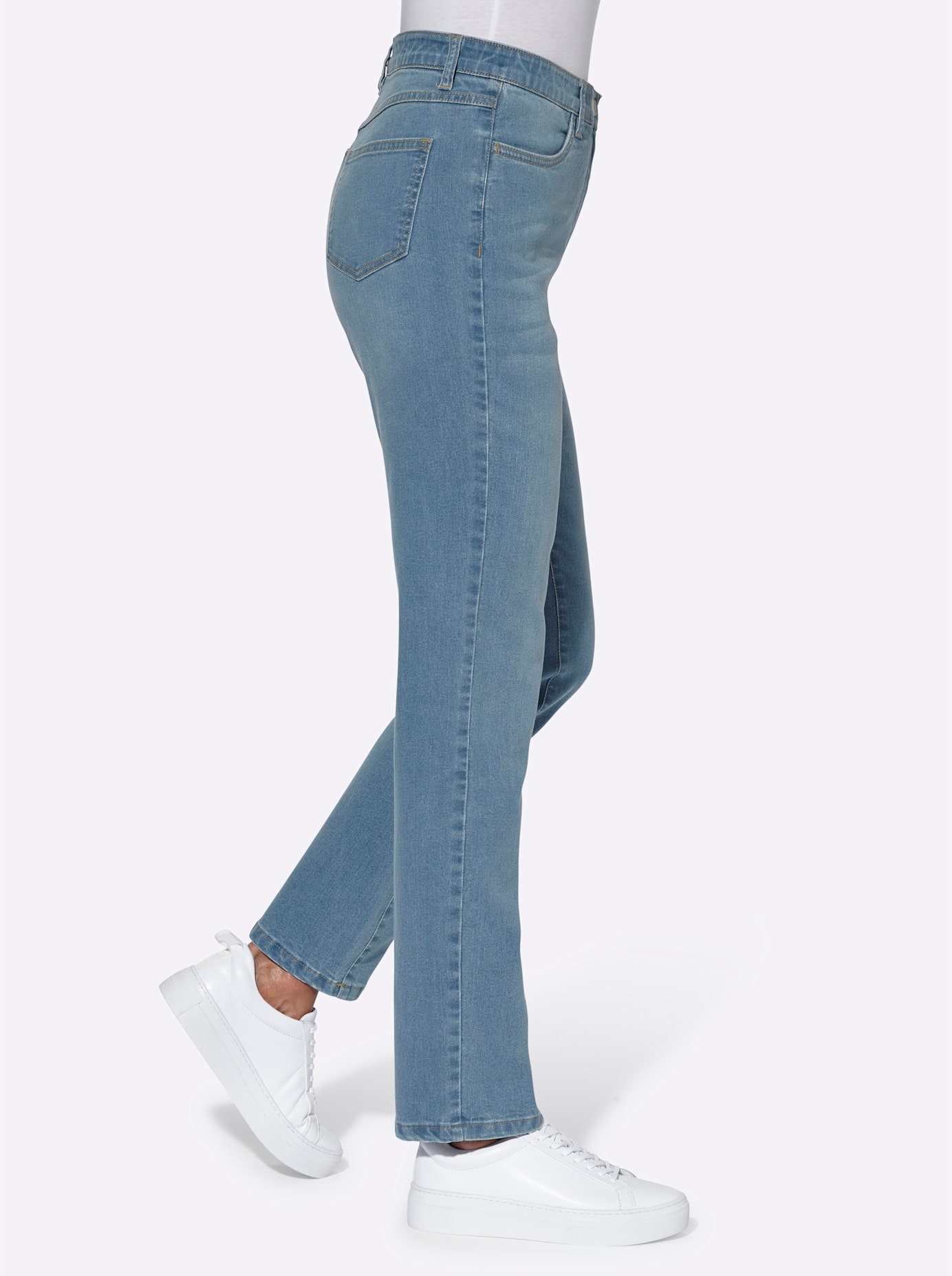 Classic Basics High-waist-Jeans, (1 tlg.)