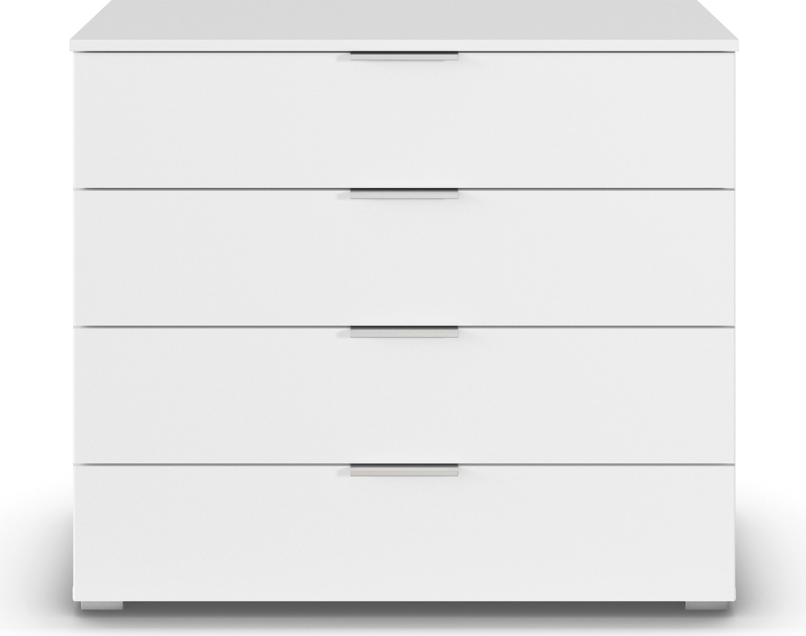 rauch Schubkastenkommode »Sideboard Schubladenkommode AGORDO mit Dekor- oder Hochglanzfront«, (in zwei Griff-Farben), Breite 93 cm mit 4 großen Schubladen für viel Stauraum MADE IN GERMANY