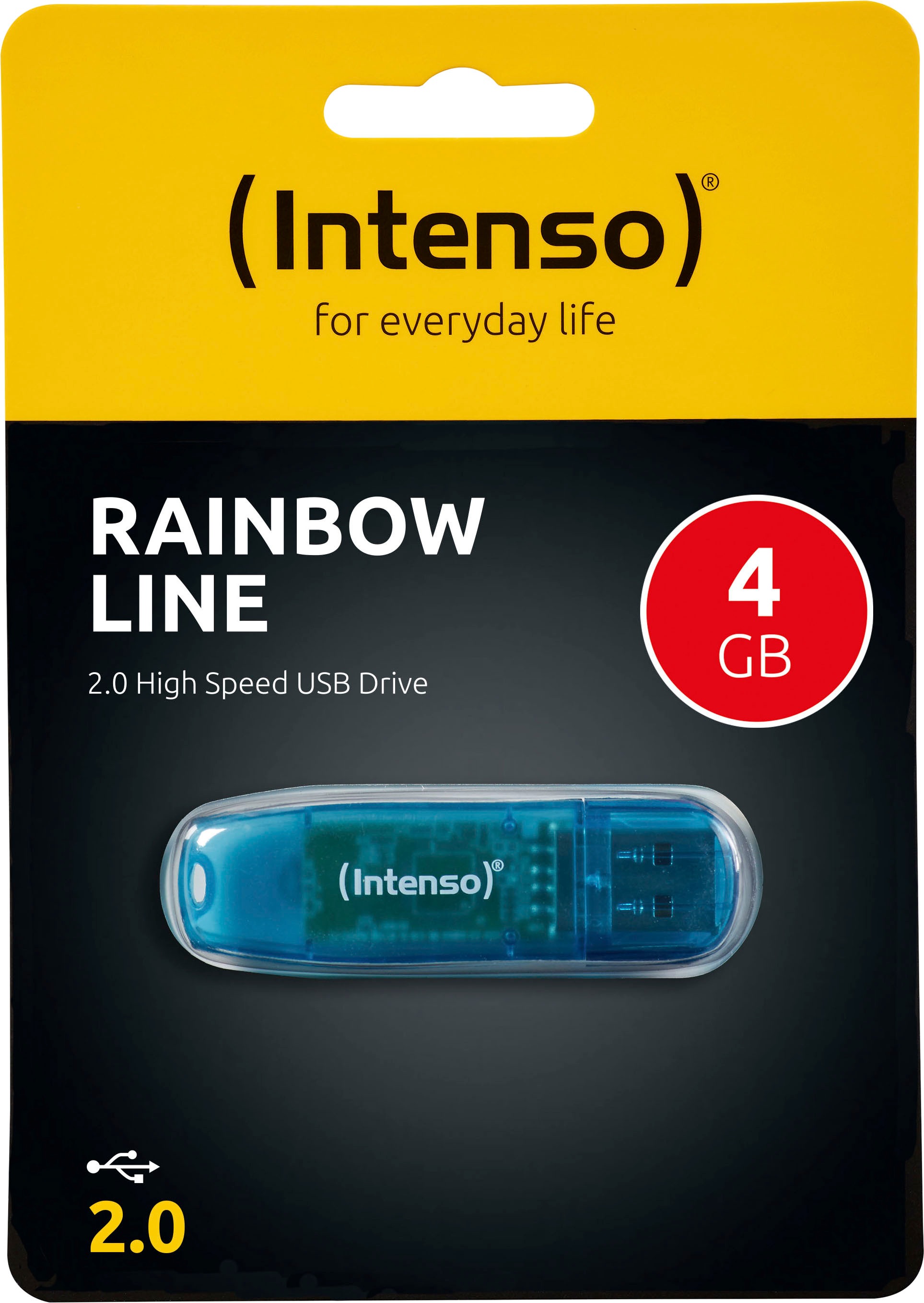 Intenso USB-Stick »Rainbow Line« (4GB GB Lesegeschwindigkeit 28 MB/s)