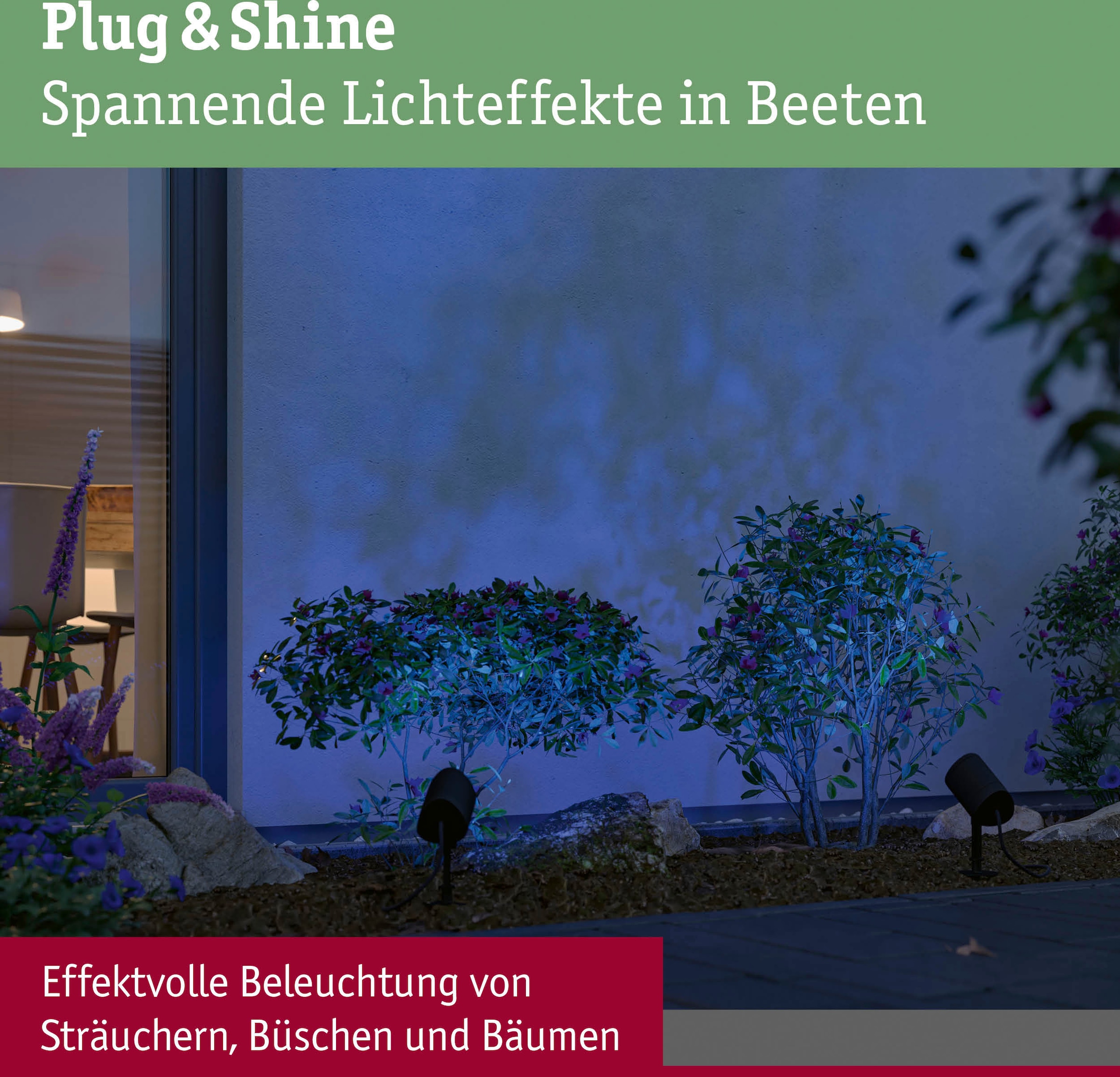 Paulmann LED Gartenstrahler »Plug & Shine Spot Shira«, 1 flammig, RGBW Zigbee 2000-6500K