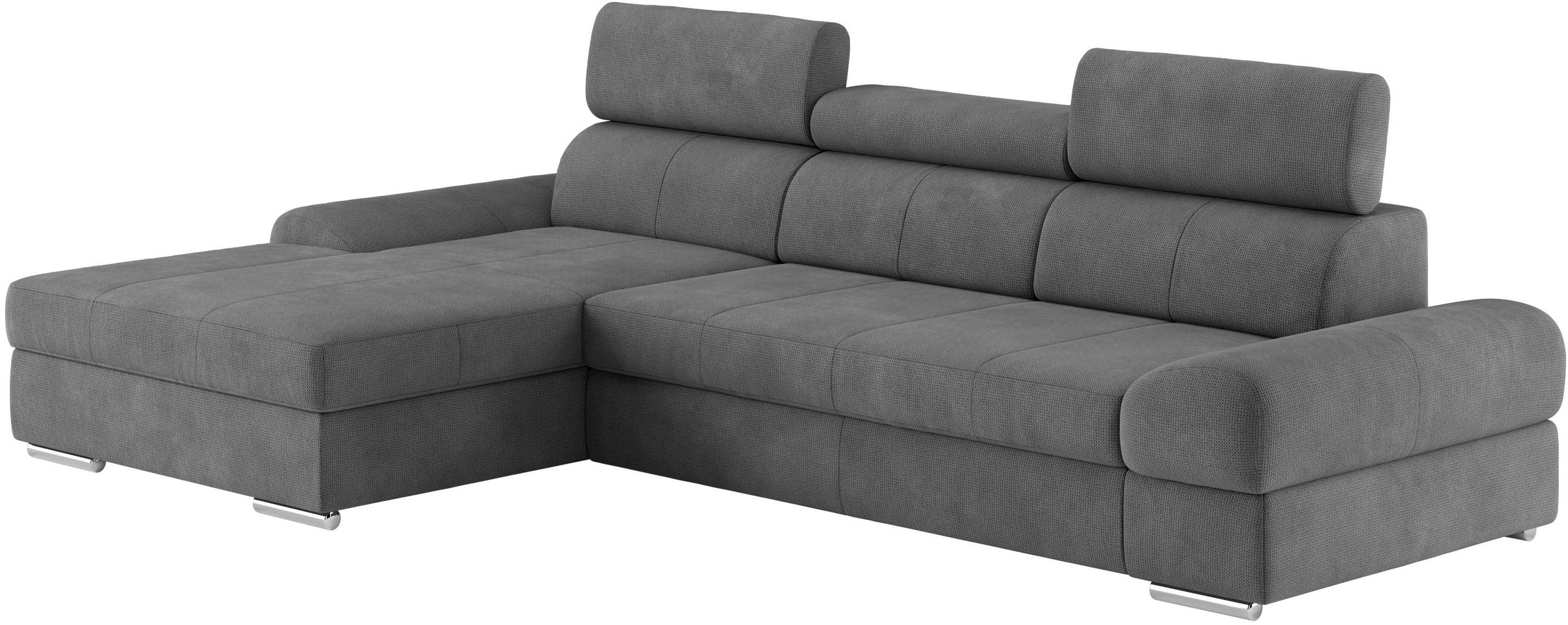 sit&more Ecksofa »Broadway L-Form«, inklusive Kopfteilverstellung, wahlweise mit Bettfunktion