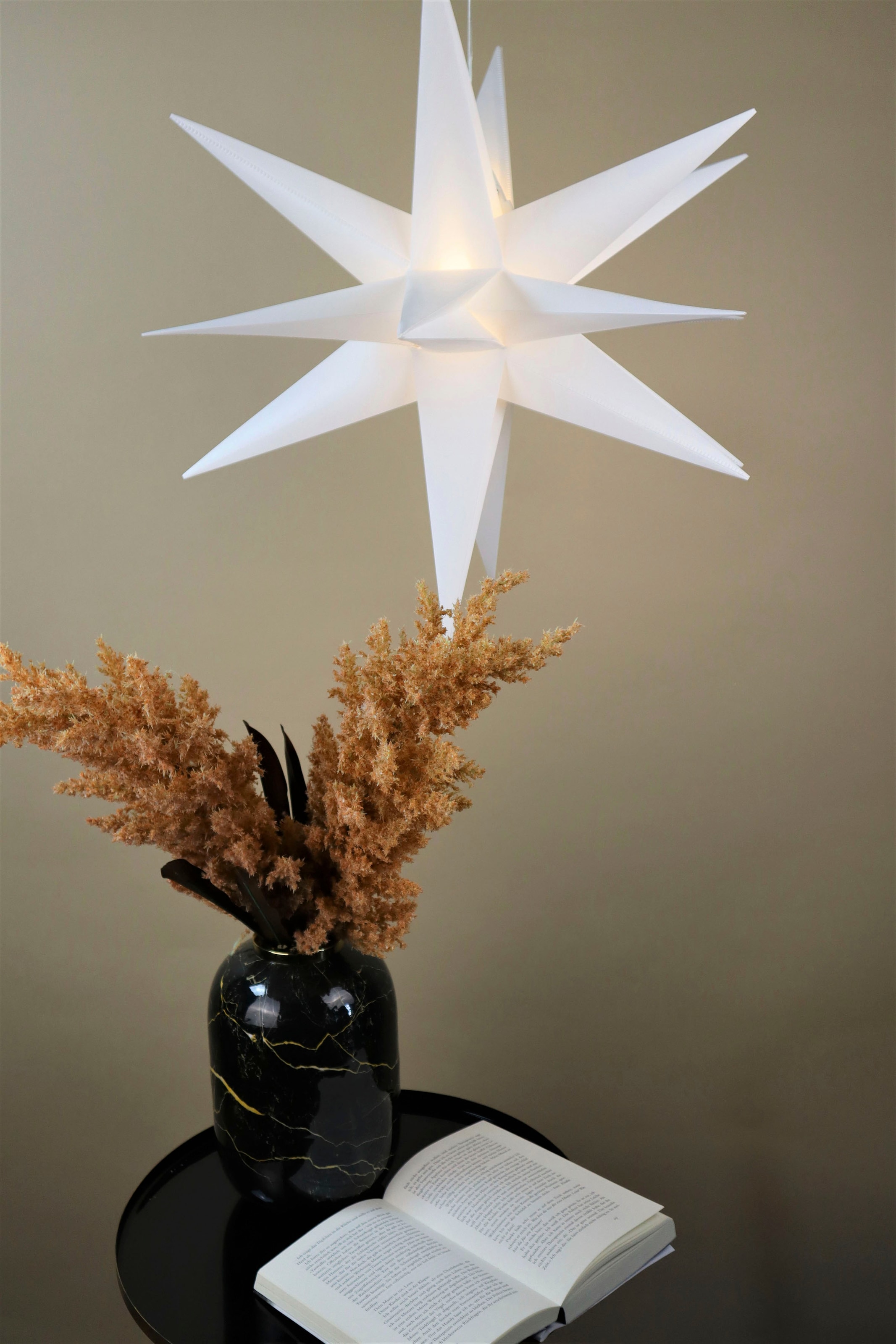AM Design LED »Weihnachtsstern, mit | Ø 3 kaufen Jahren 60 flammig-flammig, batteriebetrieben, XXL 40 cm Garantie Stern online Weihnachtsdeko«