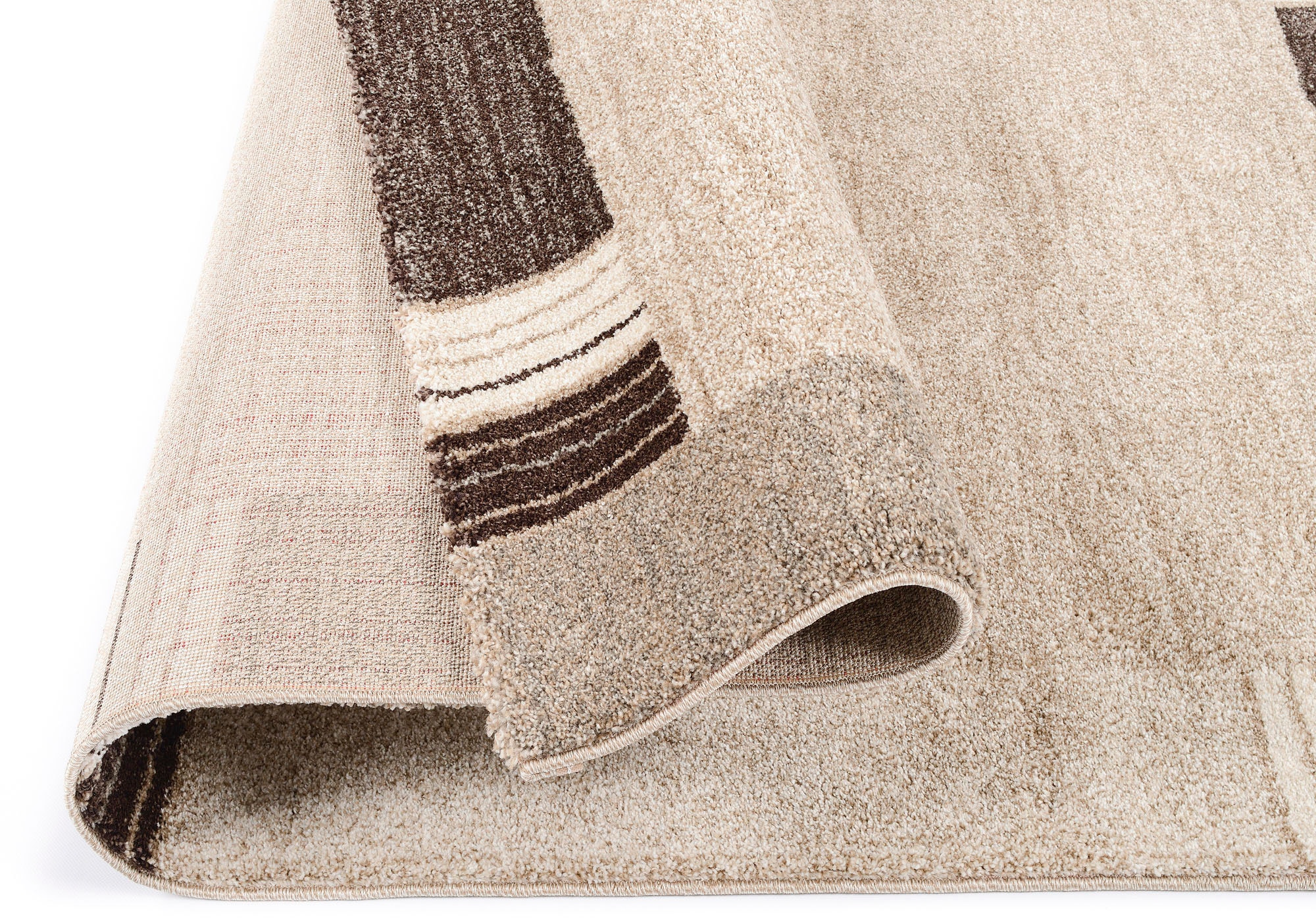 OCI DIE TEPPICHMARKE Teppich »CASTLE FLORA , auch als Läufer und in rund« rechteckig 20 mm Höhe dichter Frisé Kurzflor, farbiger Bordüre, Wohnzimmer, Schlafzimmer