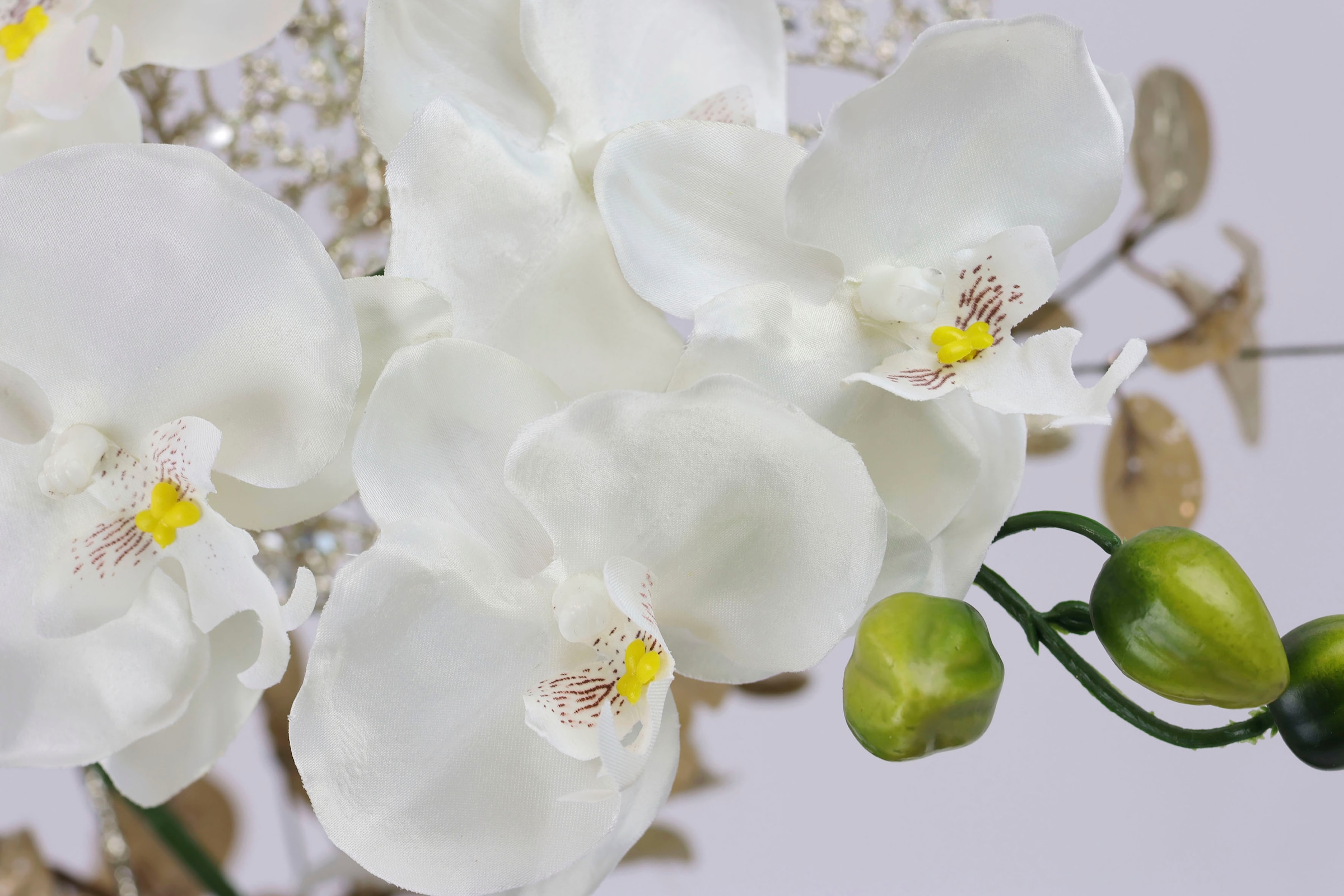 I.GE.A. Winterliche Kunstpflanze »Gesteck mit Orchidee in Keramikvase, festliche  Weihnachtdeko,«, Kunstblumen-Arrangement, Blumenensemble, Weihnachtsgesteck  bequem bestellen