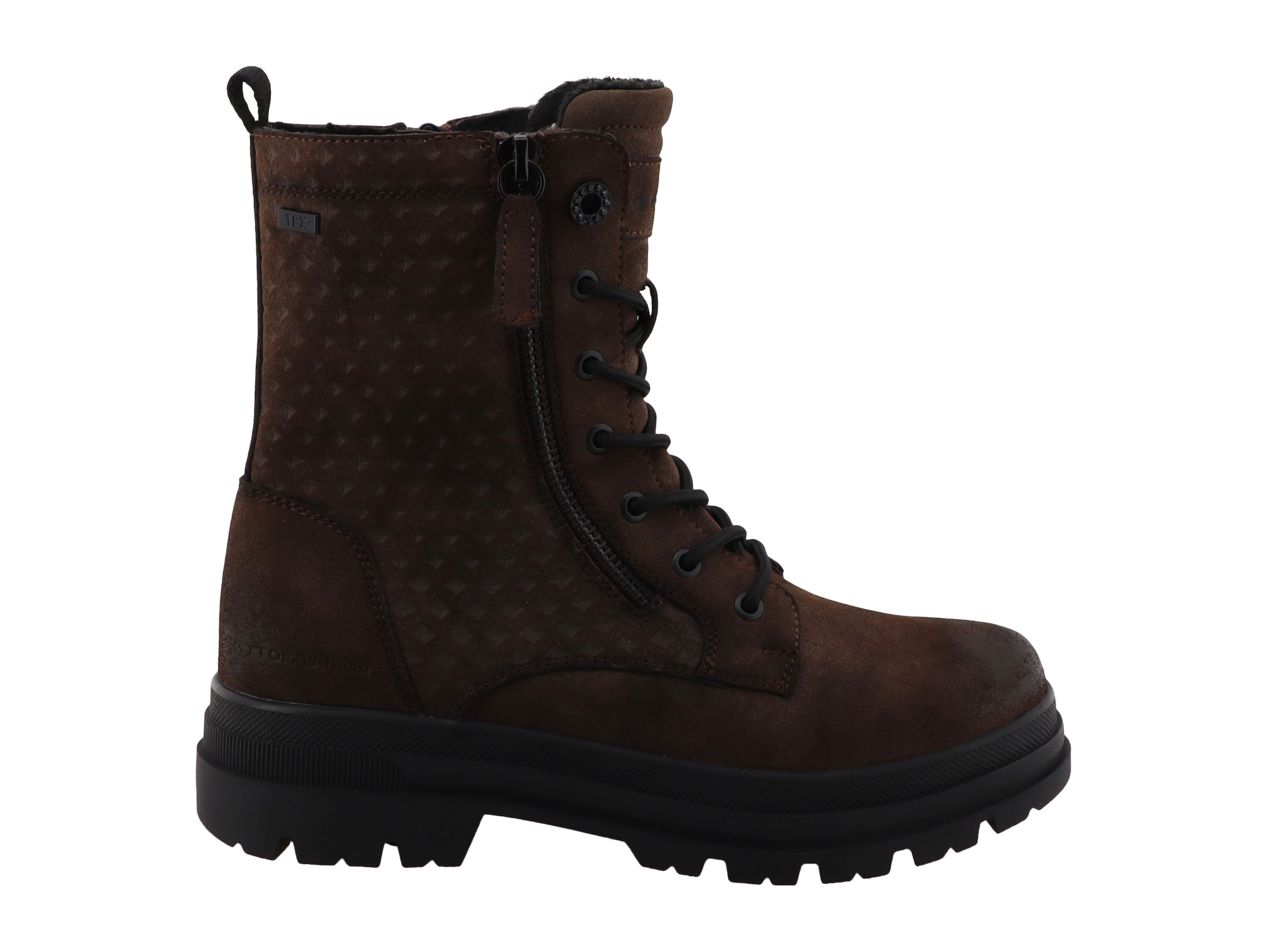 TOM TAILOR  Blockabsatz, Schnürboots mit wasserabweisender TEX-Ausstattung