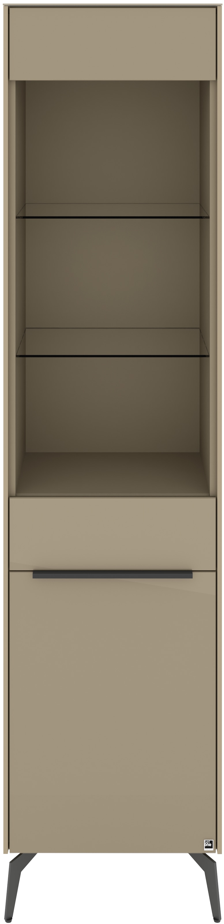 set one by Musterring Standvitrine »Reno« 1 Stk. tlg. Mit Winkelfuß in diversen Farben, 200 cm Höhe & Farbauswahl