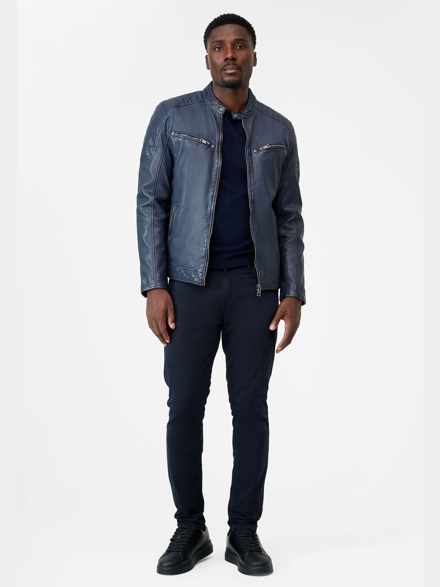 RICANO Bikerjacke »Lederjacke Gerard« Handgefertigt aus echtem Leder