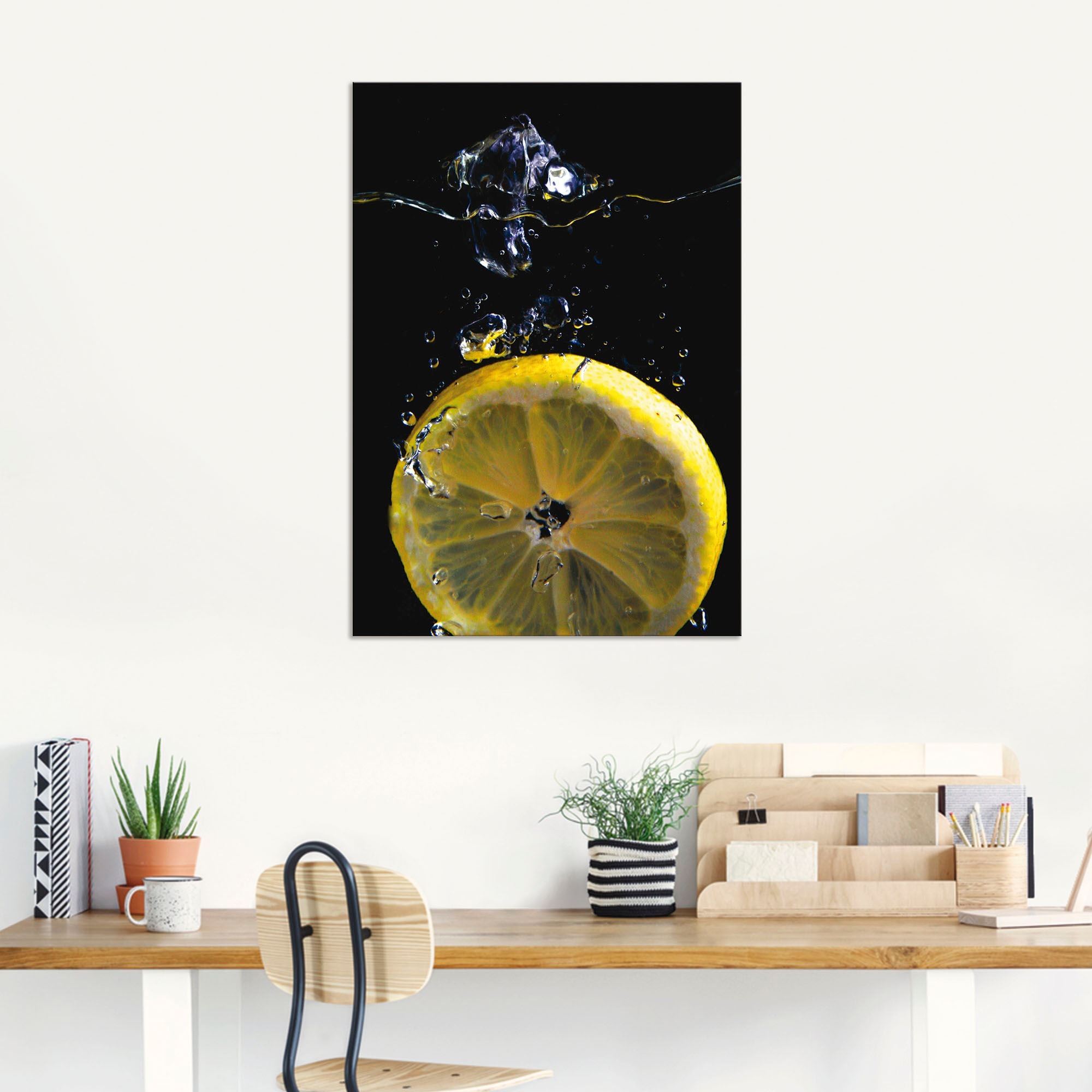 Artland Wandbild »Zitrone«, Lebensmittel, (1 St.), als Alubild, Outdoorbild, Leinwandbild, Poster in verschied. Größen