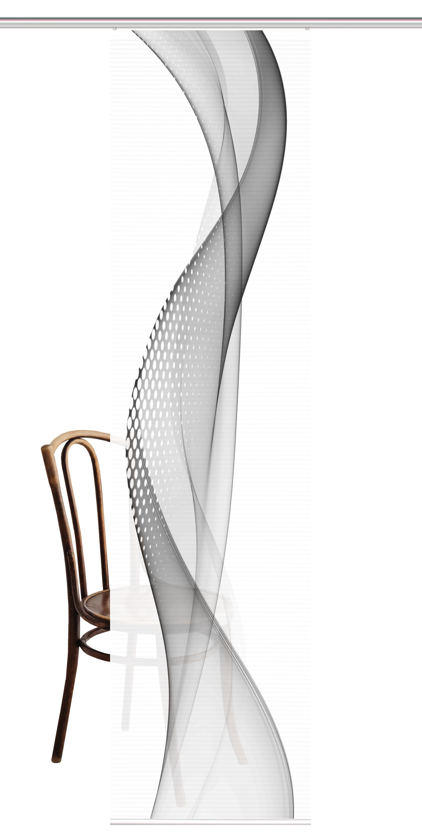 HOME in green Schiebegardine »NEVOLA« Paneelwagen 1 Stk. tlg. DIGITALBEDRUCKT, BAMBUSOPTIK RECYCELT