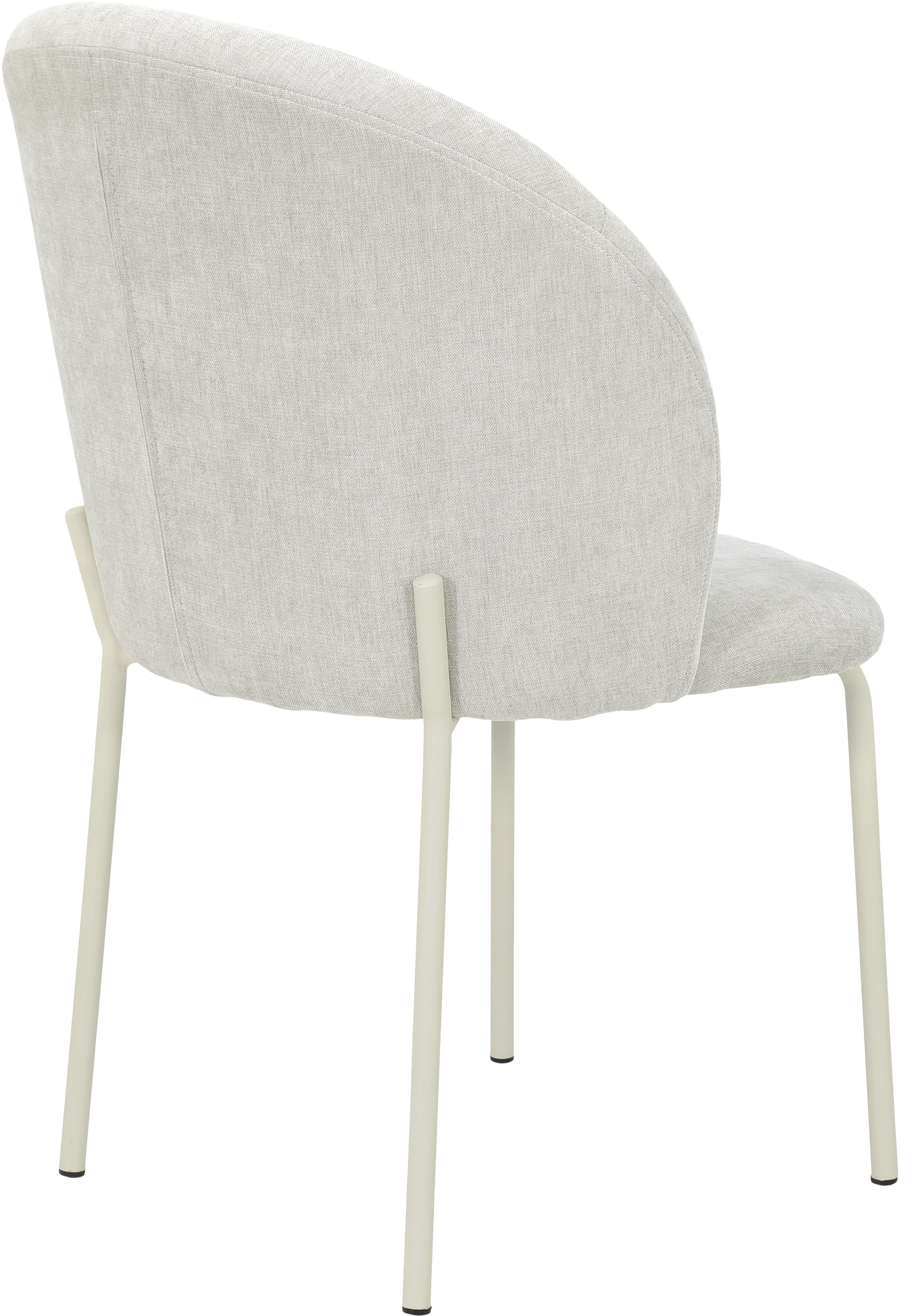 TOM TAILOR HOME 4-Fußstuhl »LEAF CHAIR«, (Set), 2 St., Chenille, 4-Fußgestell, Raffung in der Rückenlehne