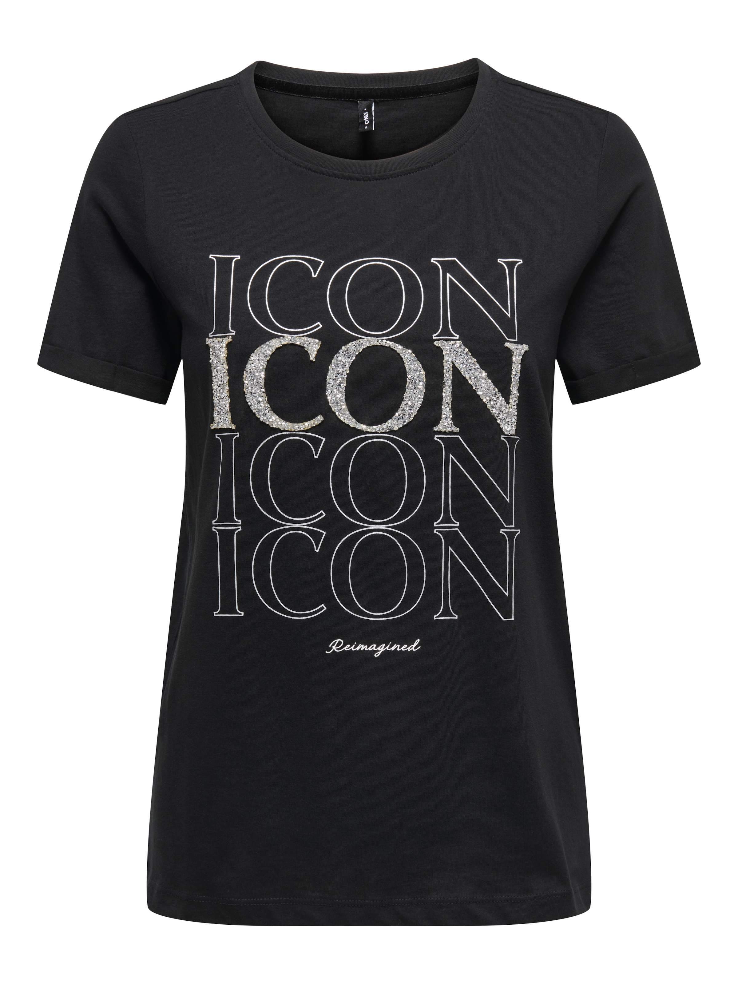 ONLY Kurzarmshirt »ONLKITA LIFE LUX ICON S/S PRINT TOP JRS«