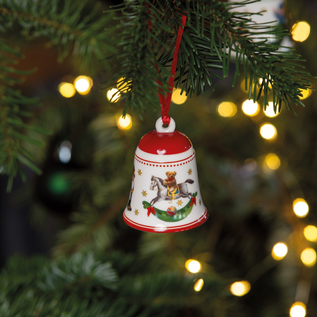 Villeroy & Boch Weihnachtsfigur »Glocken My Christmas Tree ø 5,4 cm 6er Set rot«