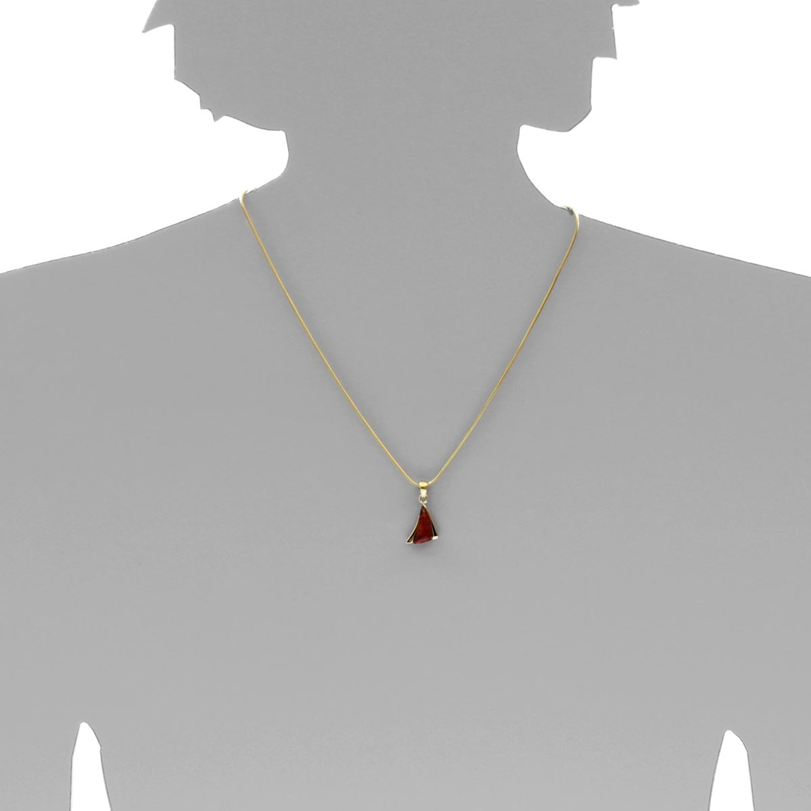 OSTSEE-SCHMUCK Kettenanhänger »- Imke 25 mm - Gold 333/000 - Bernstein«