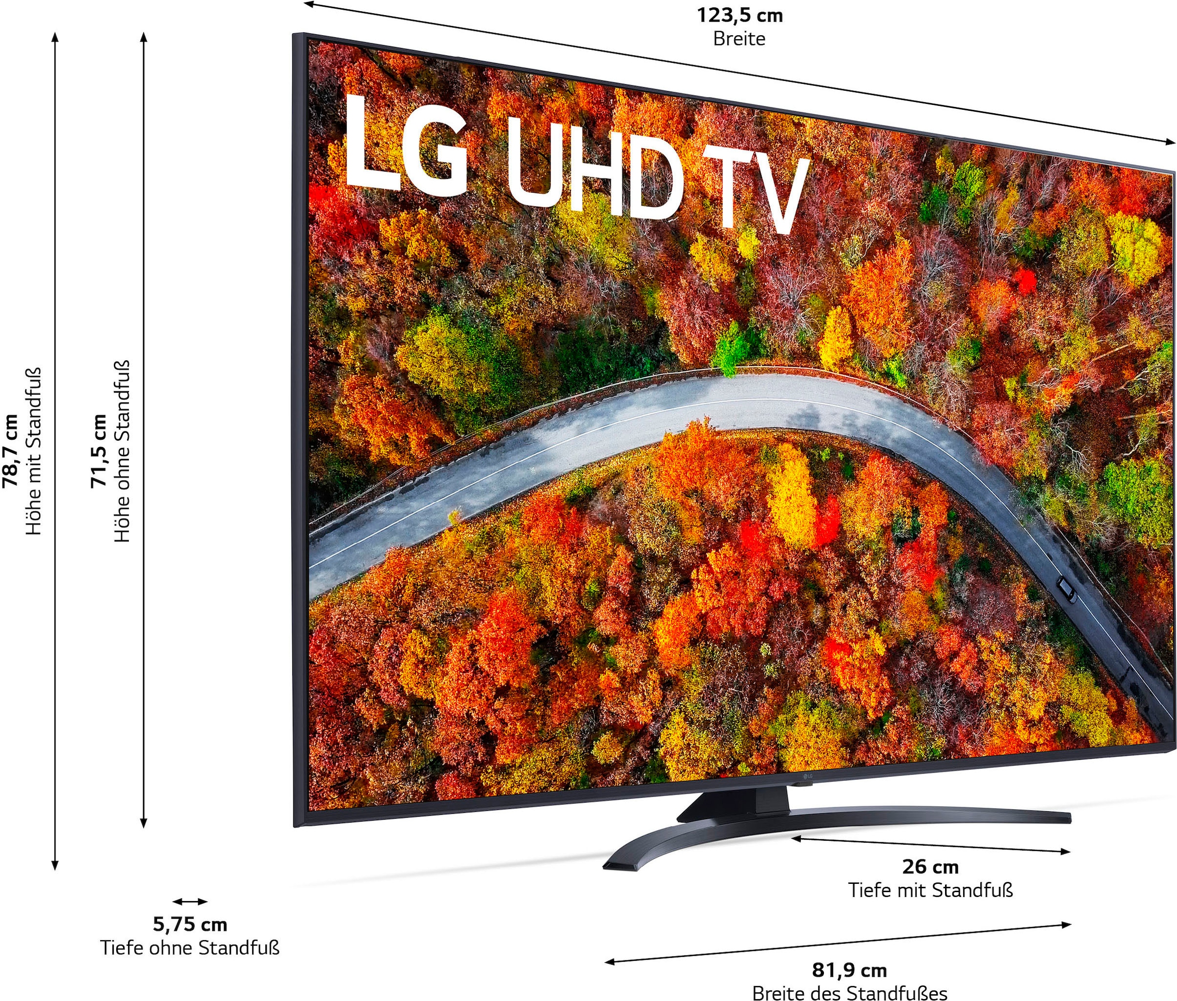 LG LCD-LED Fernseher »55UP81009LR«, 4K Ultra HD, Smart-TV