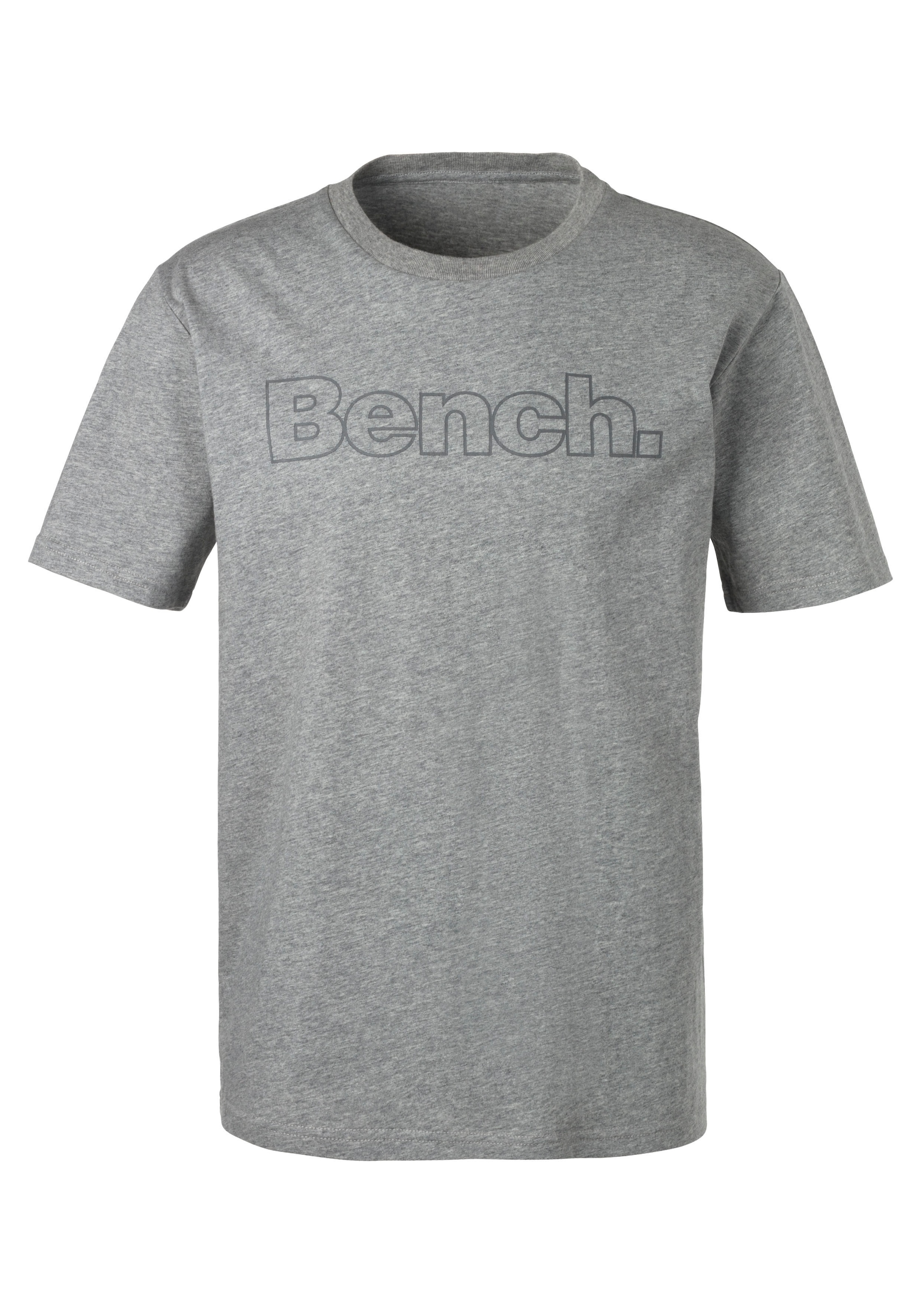 Bench. Loungewear T-Shirt, (2 tlg.), Shirt mit Logoprint, Basicshirt mit Rundhals aus reiner Baumwolle