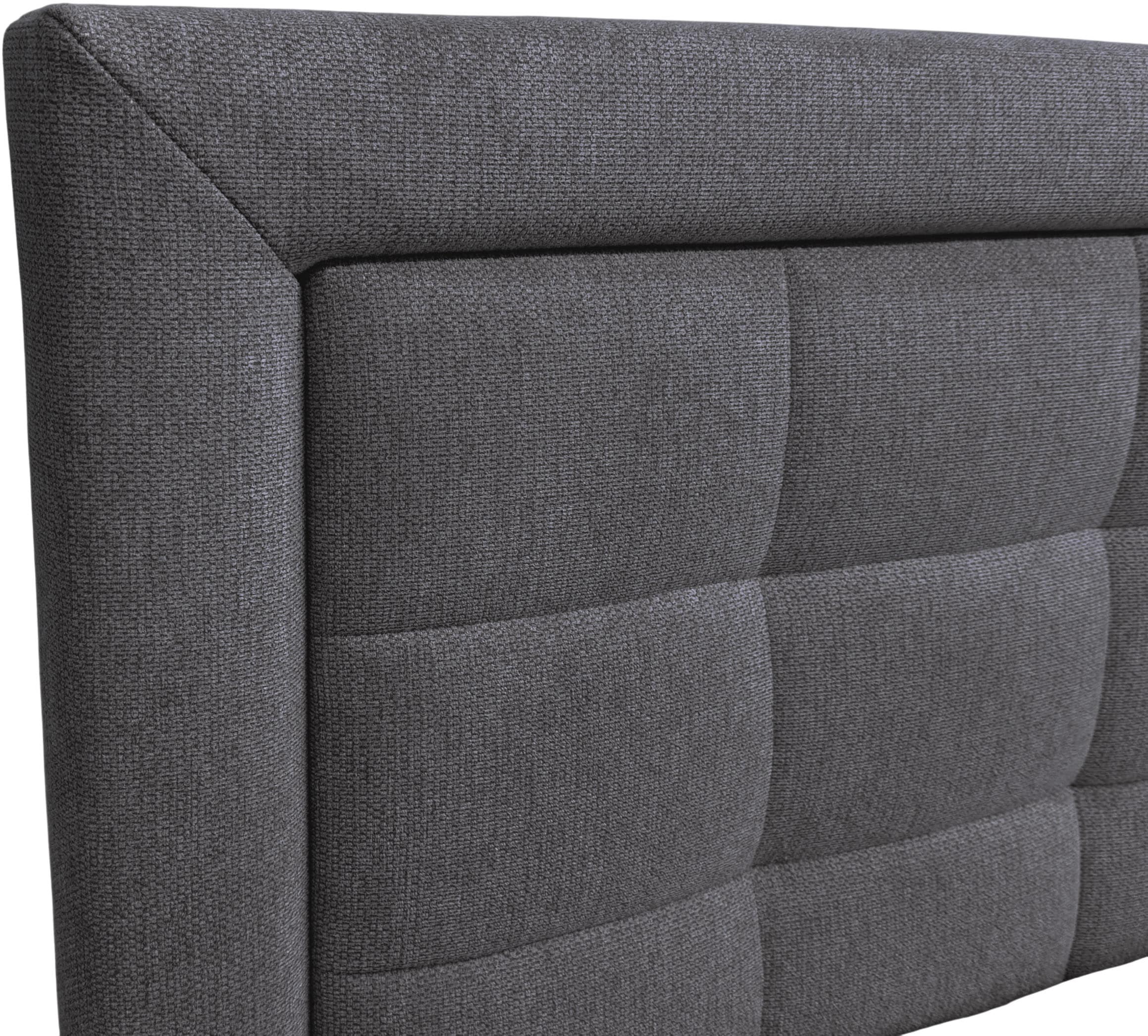 OTTO home Boxspringbett »MIVVA inkl. Bettkasten und Topper, Komfortliegehöhe: 67 cm« in H3, H4 oder Hmix H3/H4, wahlweise mit oder ohne LED-Leuchten