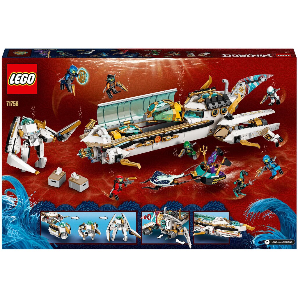 LEGO® Konstruktionsspielsteine »Wassersegler (71756), LEGO® NINJAGO®«, (1159 St.)