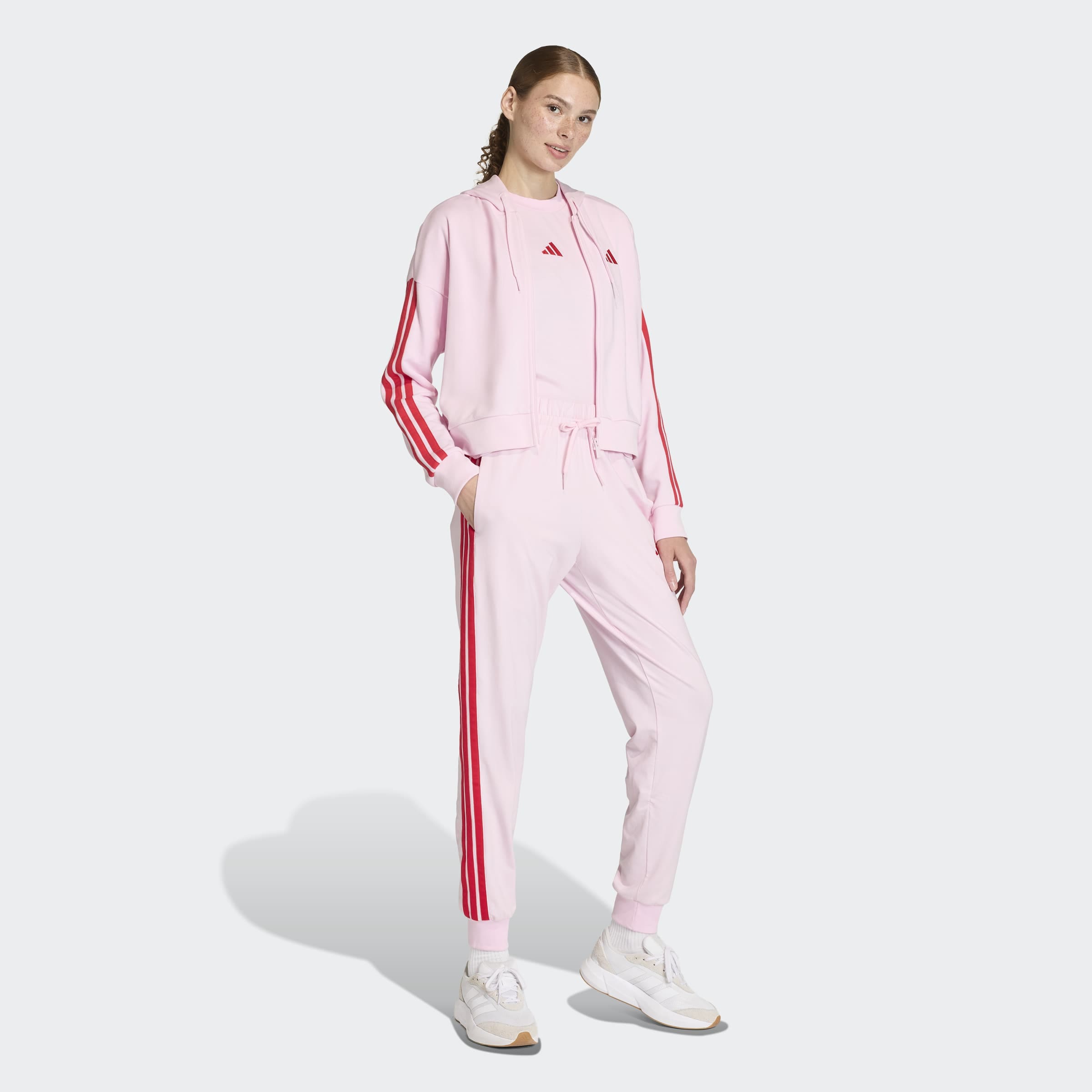 adidas Sportswear Sporthose »ESSENTIALS 3-STREIFEN«  für Erwachsene, aus Baumwolle und Elasthan, mit Kordelverschluss