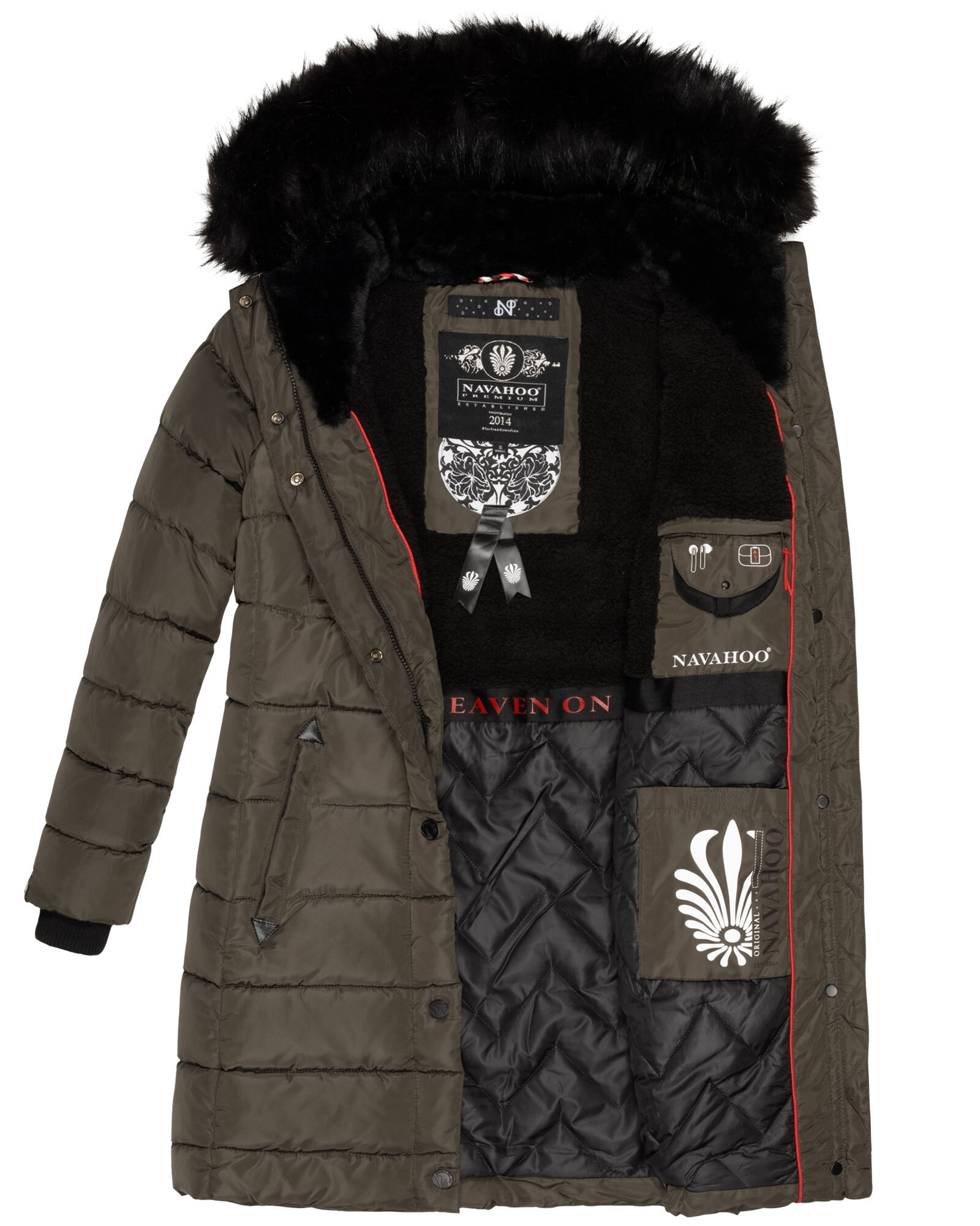 Navahoo Winterjacke »Navahoo Lotusblüte Princess Damen Winter Steppjacke B897«