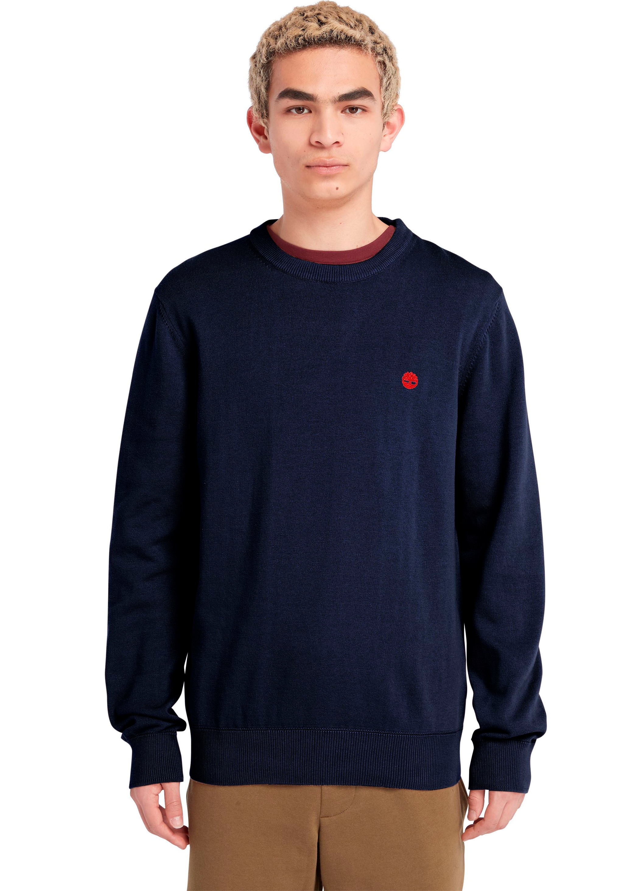 Rundhalspullover »WILLIAMS RIVER Cotton YD Sweater«