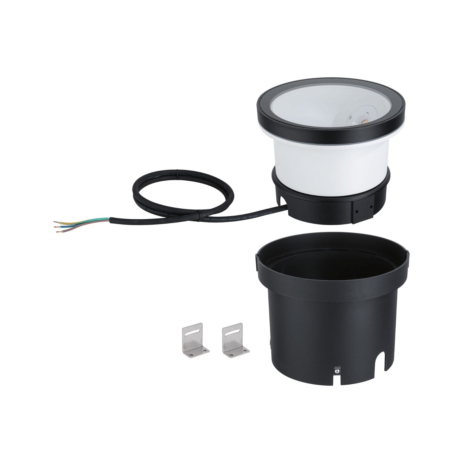 Paulmann LED Gartenstrahler »LED Wandfluter Ocos 177mm 3000K 6,2W 190lm 230V 75° Anthrazit Metall«, 1 flammig, IP67