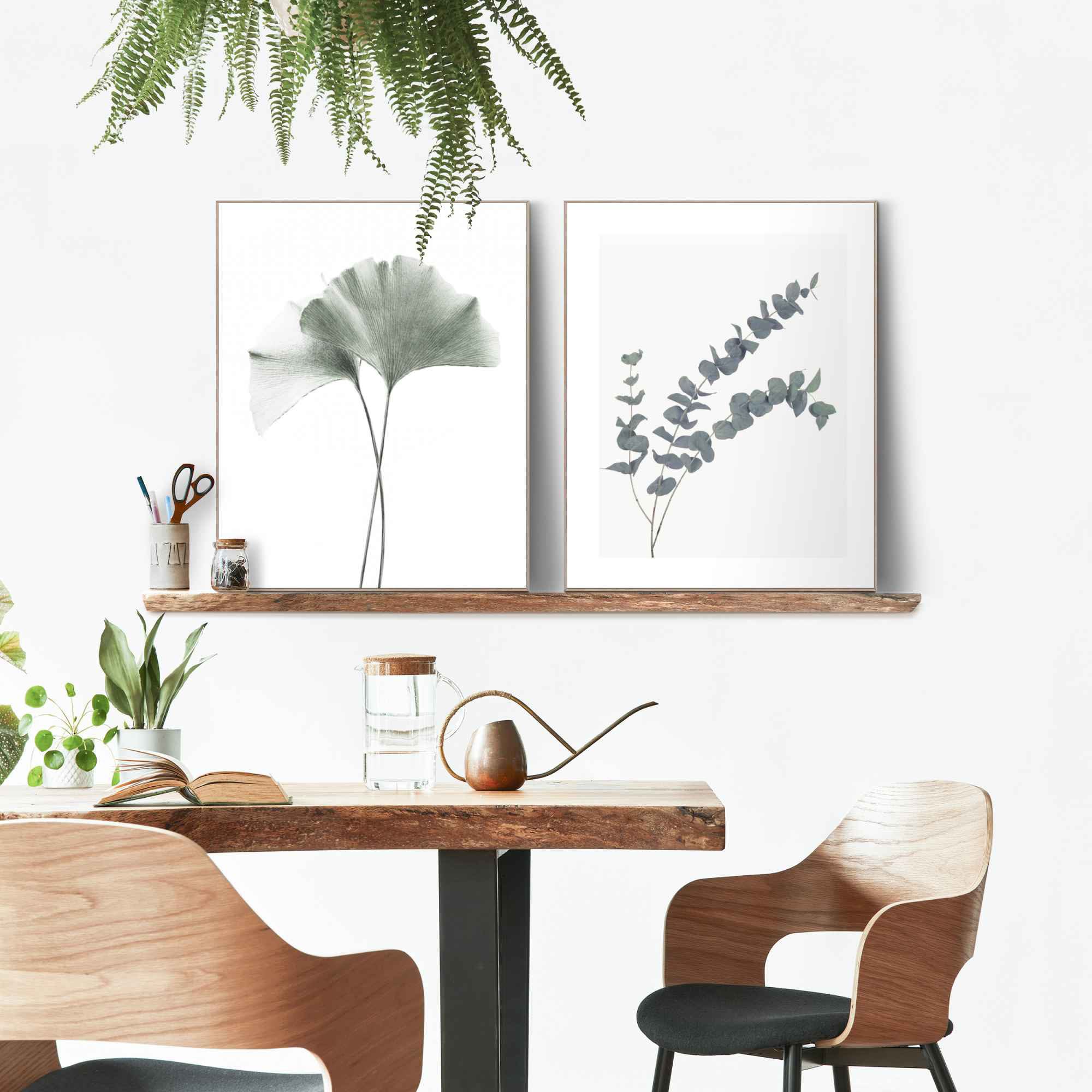 Reinders! Bild Pflanze«, auf - St.), Botanisch Naturmotiv (2 Ginko mit - Rahmen bestellen »Eukalyptus blatt Blätter, Raten