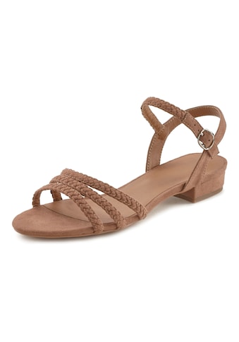 Sandale, Sandalette, Sommerschuh mit geflochtenen Riemchen VEGAN