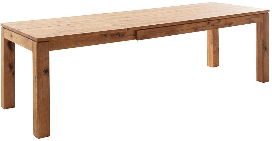 MCA furniture Esstisch »ETNA 4-Fuß Tisch« Einzelstück,  Massivholz,durchgehende Lamelle,Stollenfuß 10x10cm,Tischplatte 2,5cm