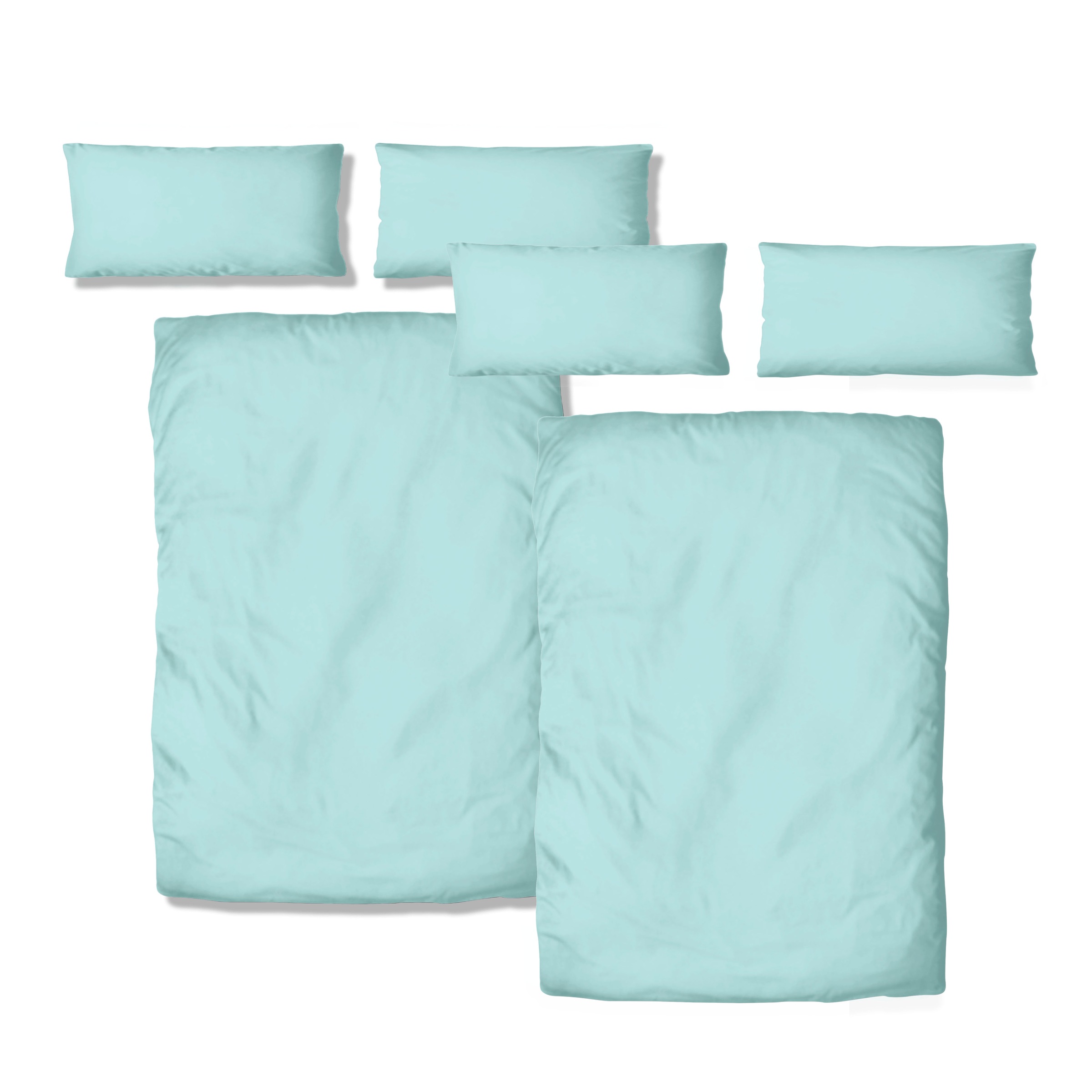 OTTO products Bettwäsche »Neele, GOTS zertifizierte Bettwäsche, in der Qualität Renforcé, atmungsaktiv, Flächengewicht 115 g/m², hergestellt aus 100% Bio-Baumwolle, Bett- und Kopfkissenbezug mit Reißverschluss, in uni Design«, (2 tlg.)