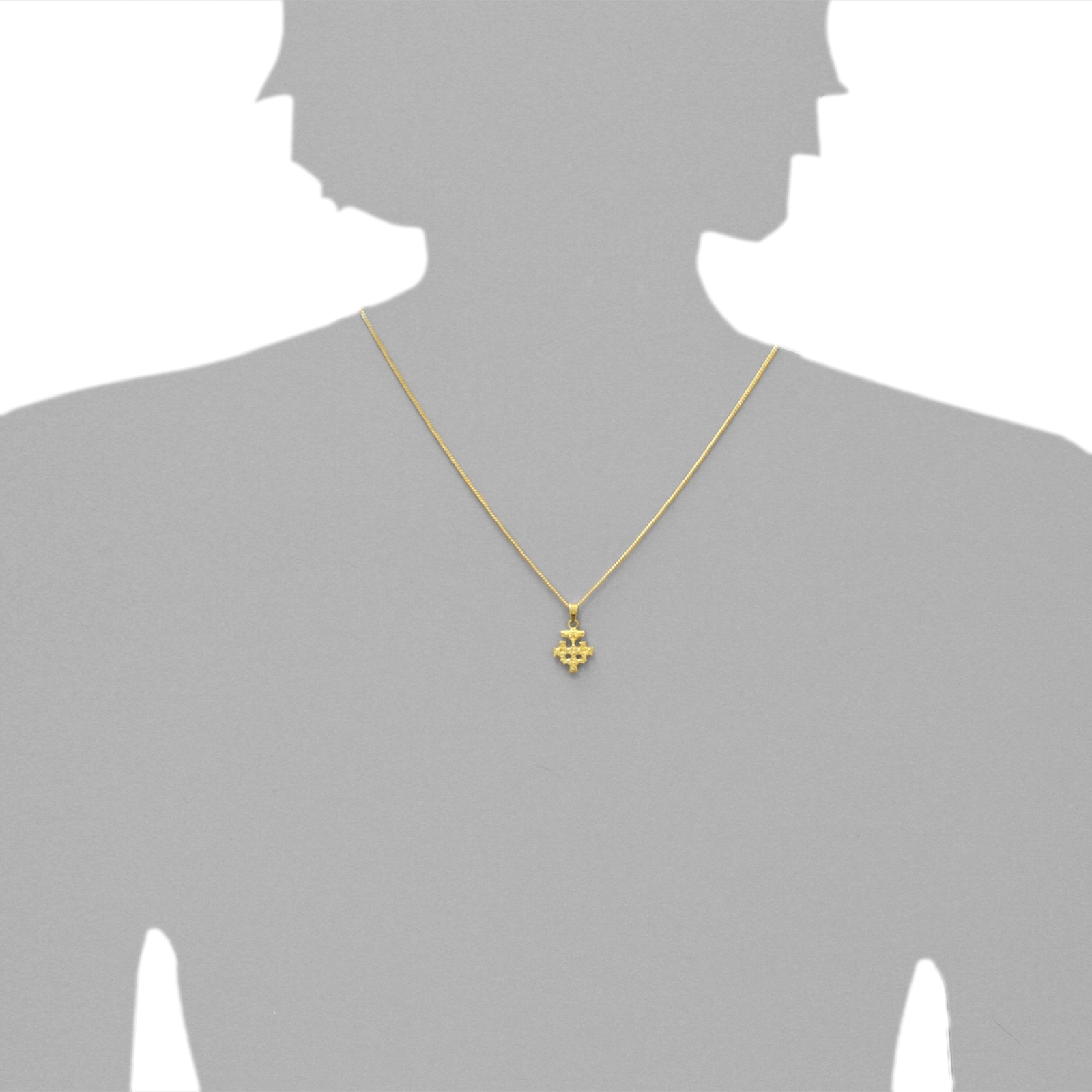 OSTSEE-SCHMUCK Kettenanhänger »- Hiddensee 15 x 13 mm - Gold 585/000 -,«
