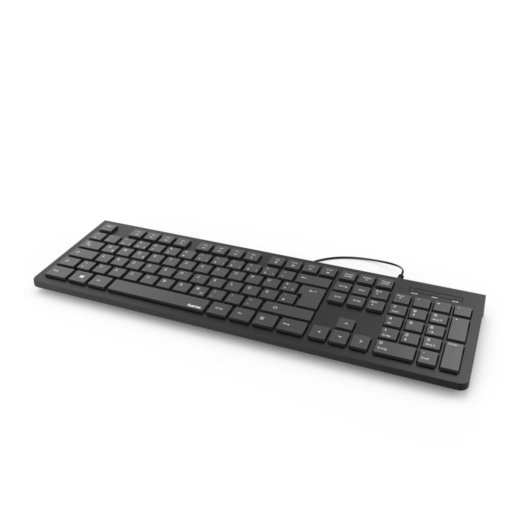 Hama PC-Tastatur »Basic-Tastatur "KC-200", Schwarz USB-A-Stecker, Kabellänge 1,5 m«