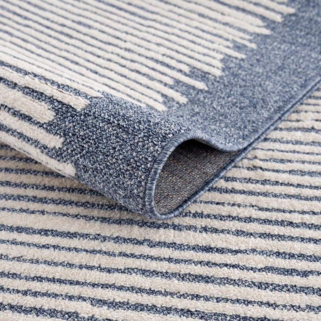 Carpet City Teppich »Art 2231« rechteckig 7 mm Höhe Läufer, Kurzflor, mit Kettfäden, Streifen-Muster