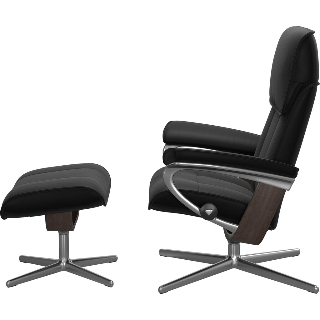 Stressless® Fußhocker »Admiral«, mit Cross Base, Größe M & L, Holzakzent Wenge