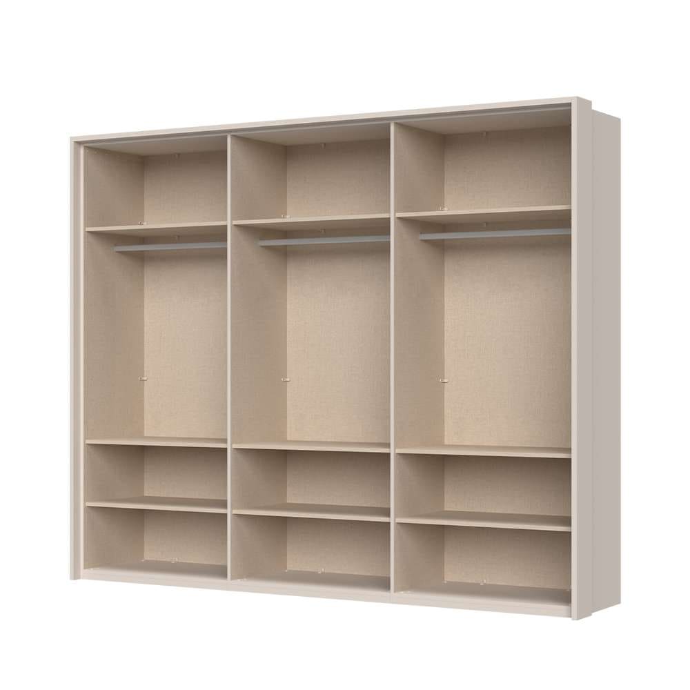 Places of Style Drehtürenschrank »Opera Parsol-Glastüren, LED-Innenbeleuchtung, mit und ohne Kranz«, Glastüren, UV-Lack, LED-Innenbeleuchtung, Soft-Close-Funktion