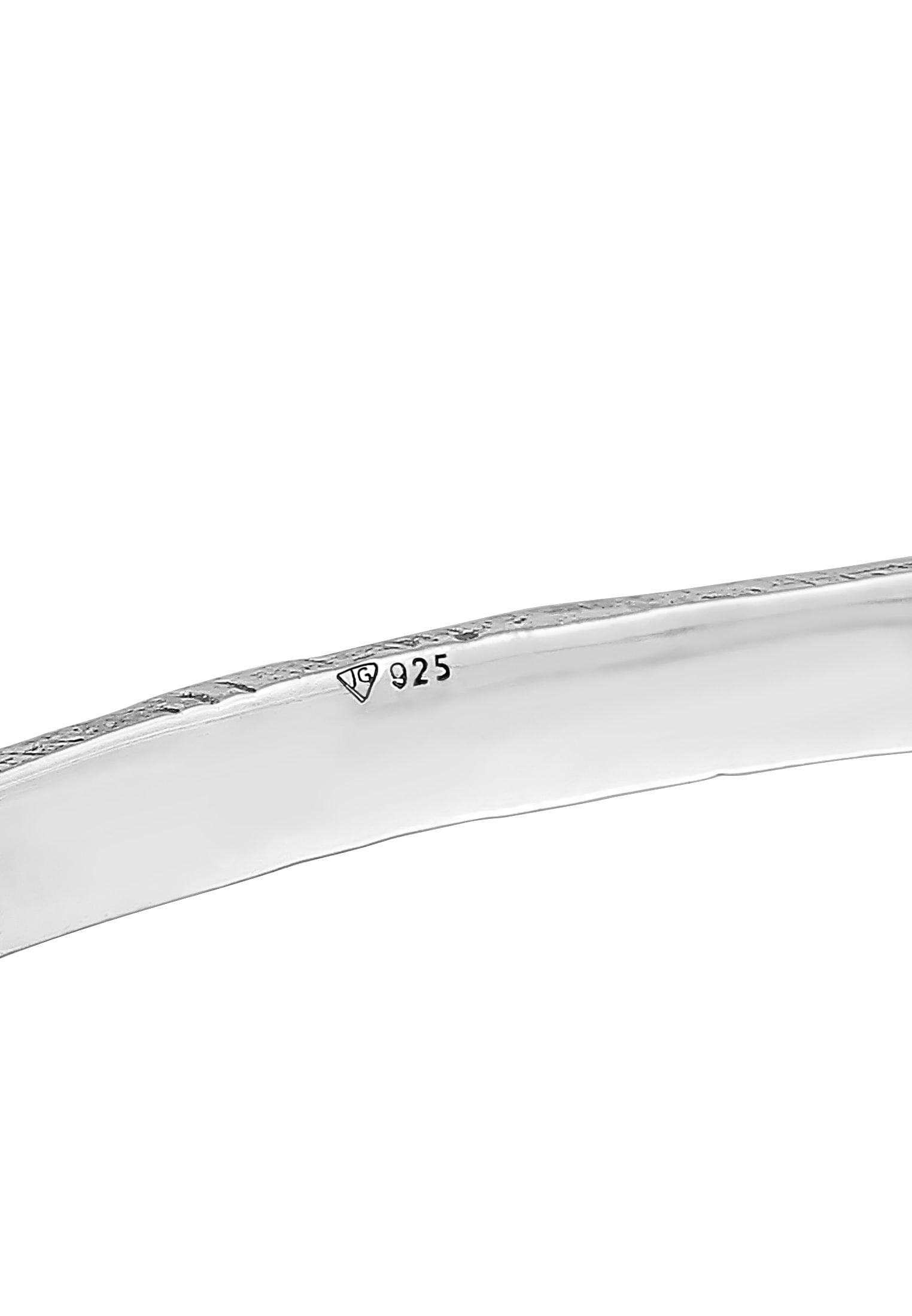 HAZE & GLORY Armreif »Armband Armreif - Hook Small gehämmert 925 Silber«