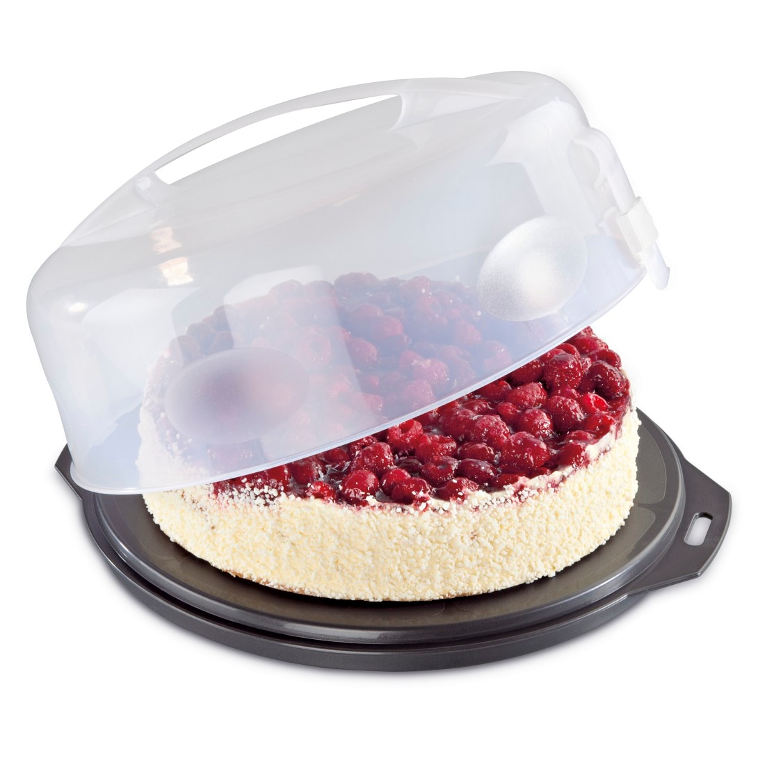 Xavax Kuchentransportbox »Kuchentransportbox, Kuchenbox mit Haube, Partybutler - rund«, (2 tlg.), Ø 31,5 cm, Höhe 14 cm