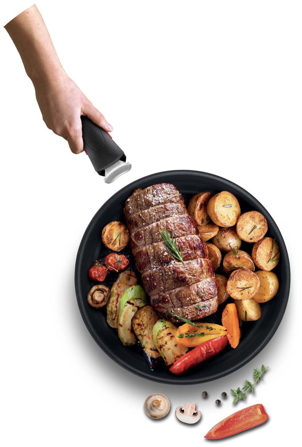Tefal Griff »L98633 Ingenio«, (1 St.), Griff, schwarz, kompatibel mit Ingenio mit abnehmbarem Griff