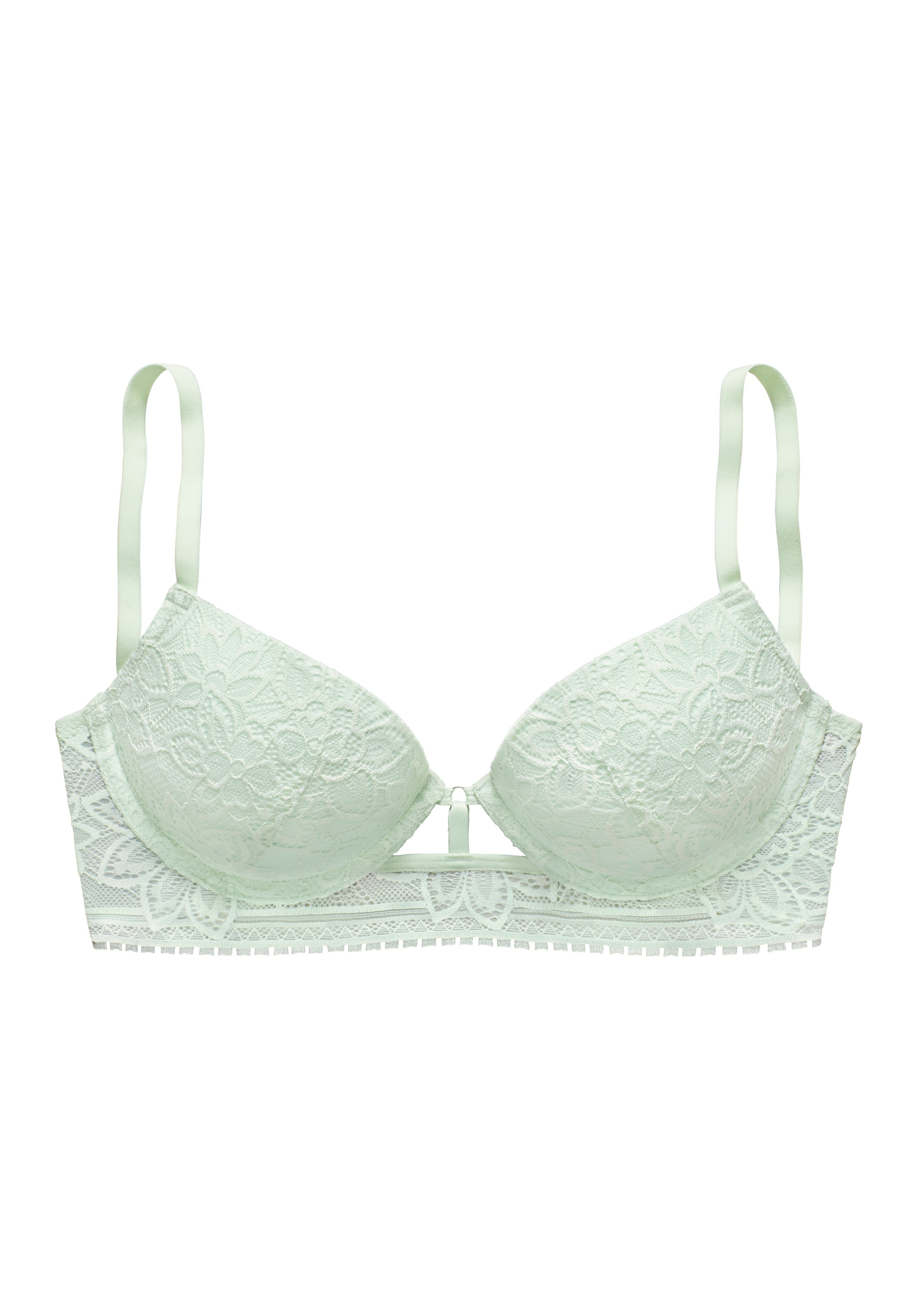 LASCANA Push-up-BH, mit Bügel aus floraler Jacquardspitze, sexy Dessous
