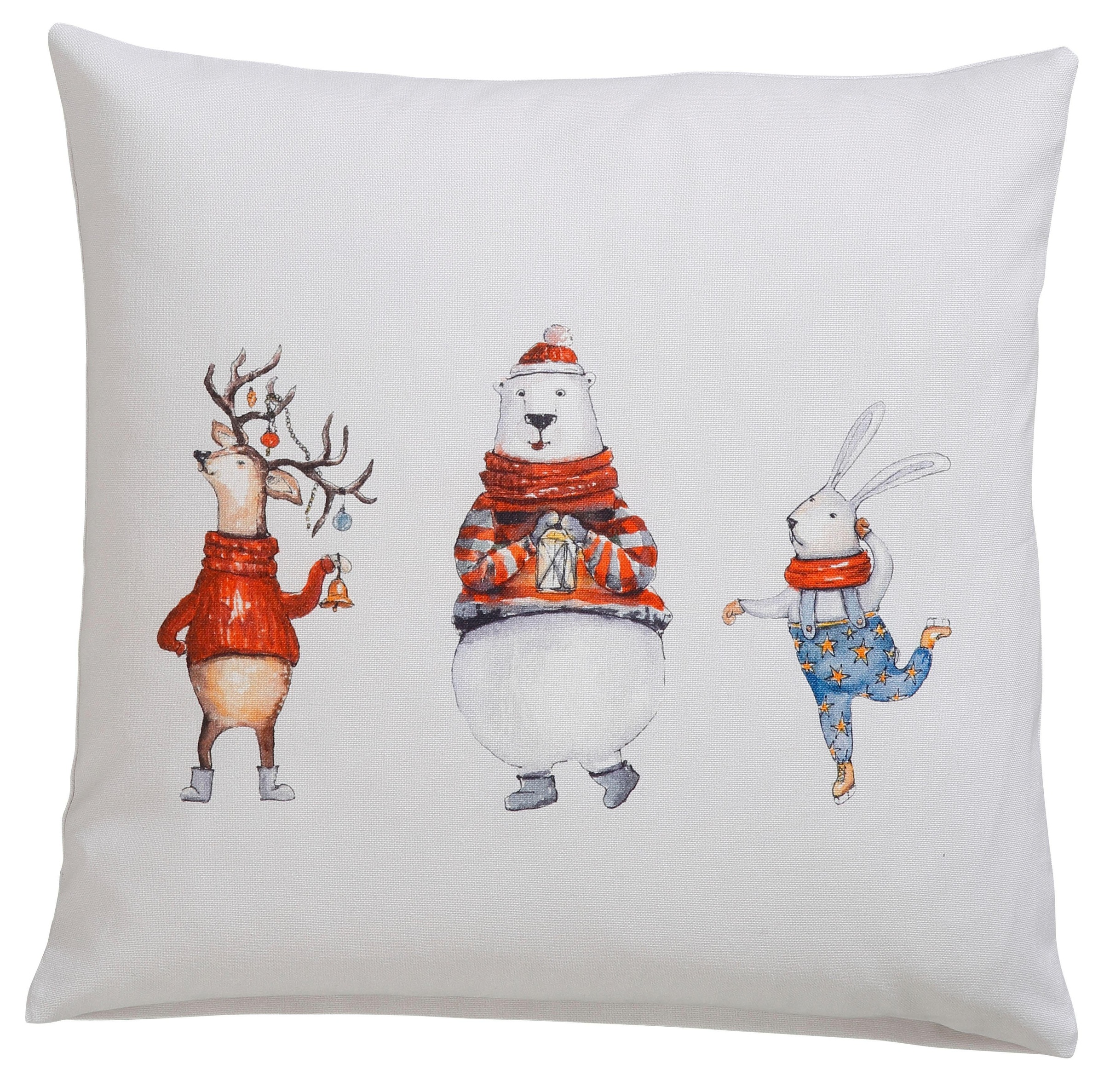 CASATEX Kissenhüllen "Funny animals, Weihnachtsdeko"