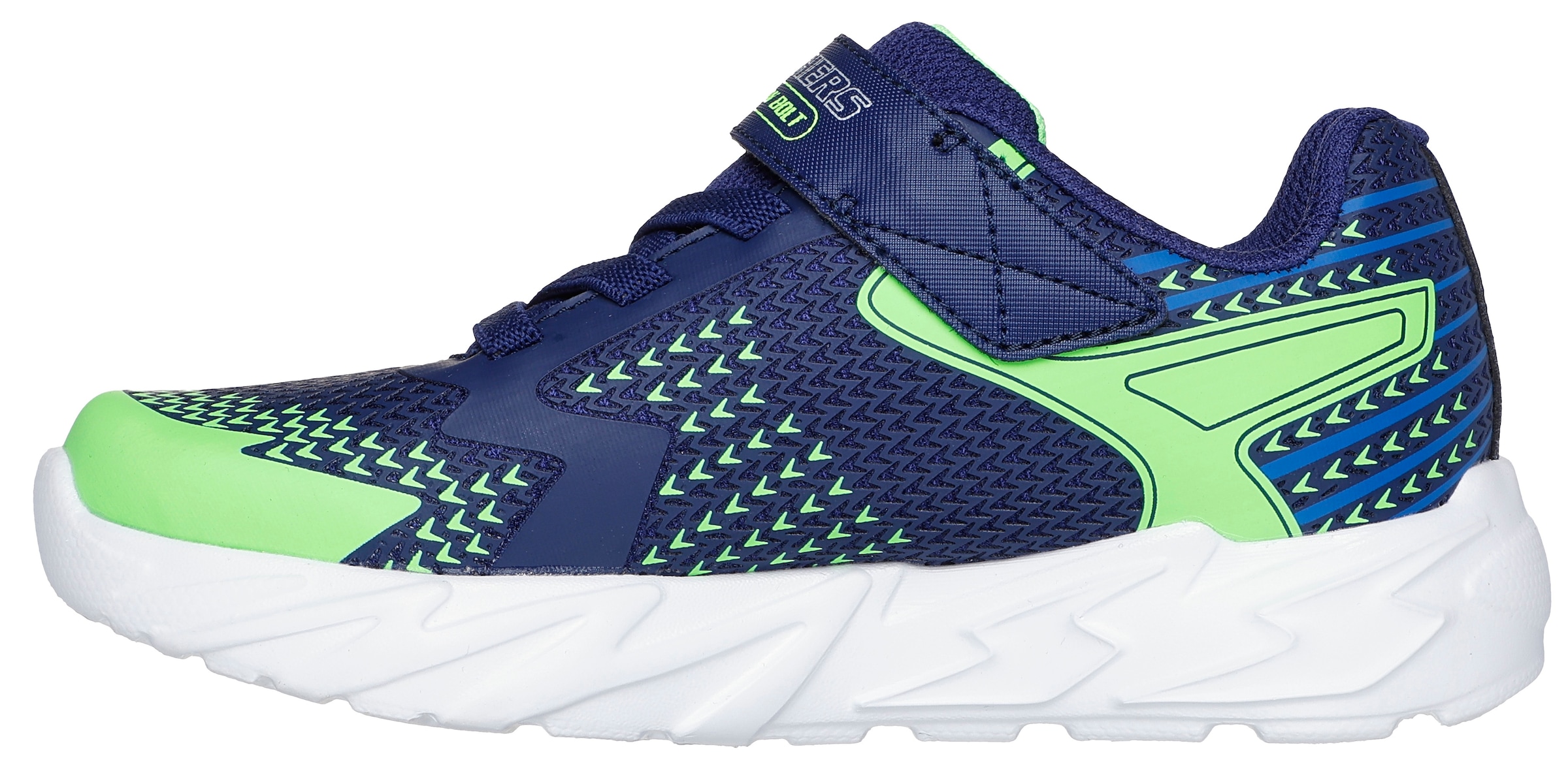 Skechers Slip-On Sneaker »FLEX-GLOW 3.0«, Sneaker, Klettschuh, Kindergartenschuh mit auffälliger Sohle