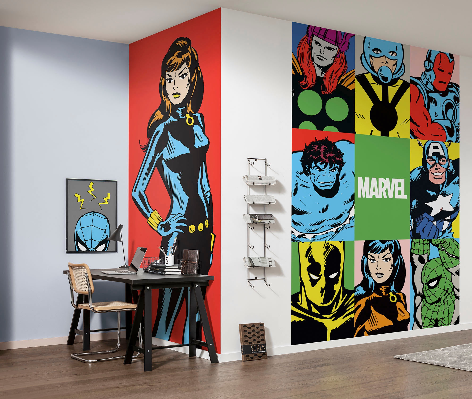 Komar Vliestapete »Marvel PowerUp Team«, 150x250 cm (Breite x Höhe) online  kaufen | mit 3 Jahren XXL Garantie