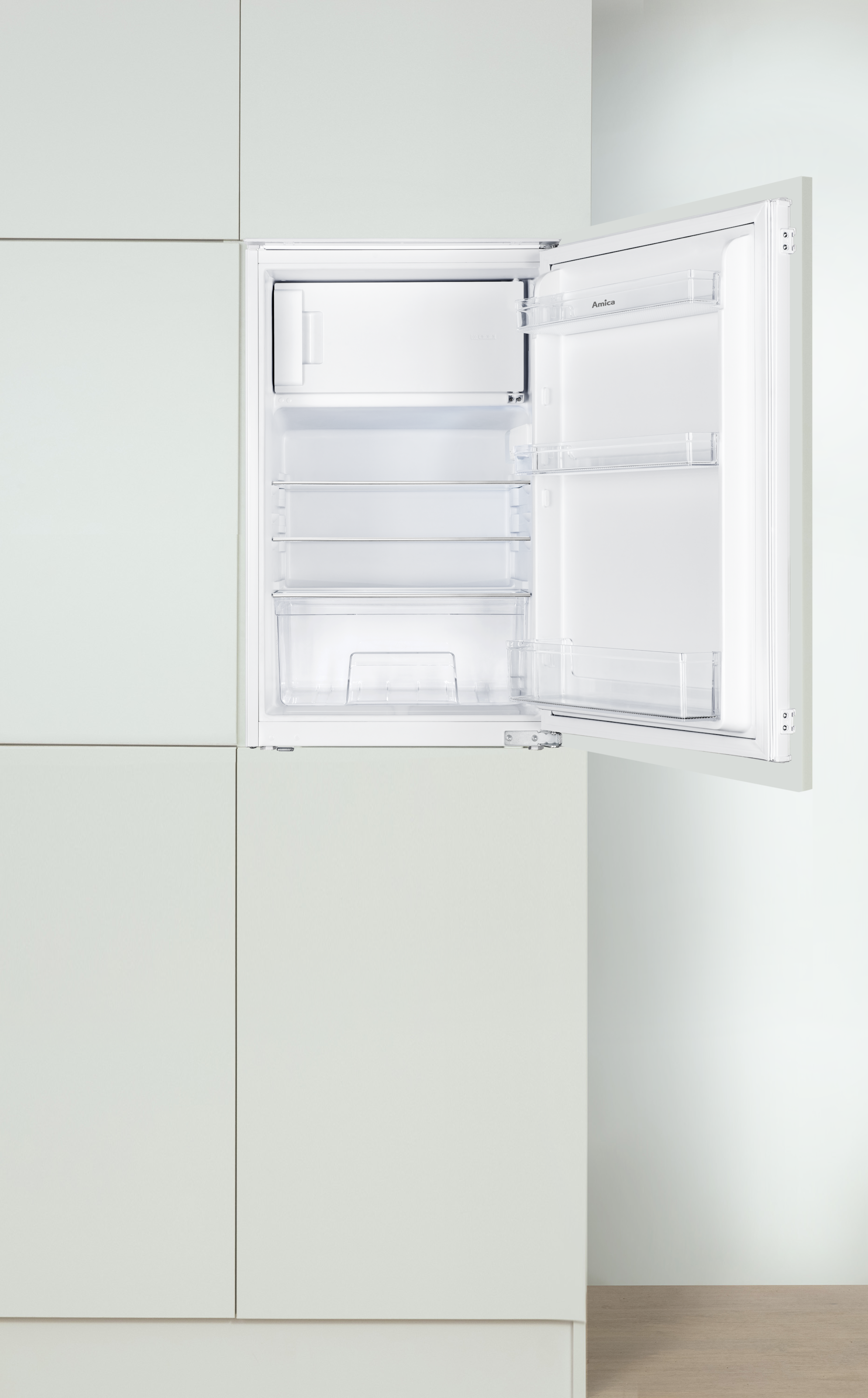 Amica Einbaukühlschrank »EKSS 361 915«, Schlepptür-Technik