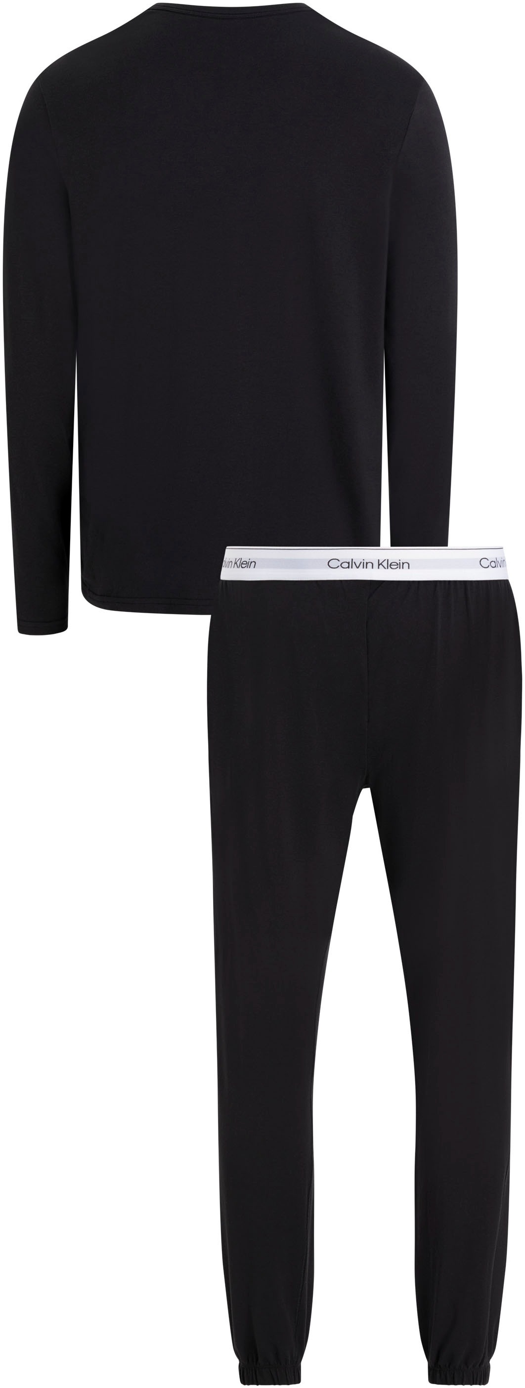 Calvin Klein Underwear Pyjama »L/S JOGGER SET«, (Set, 2 tlg.), mit schmalem Bein
