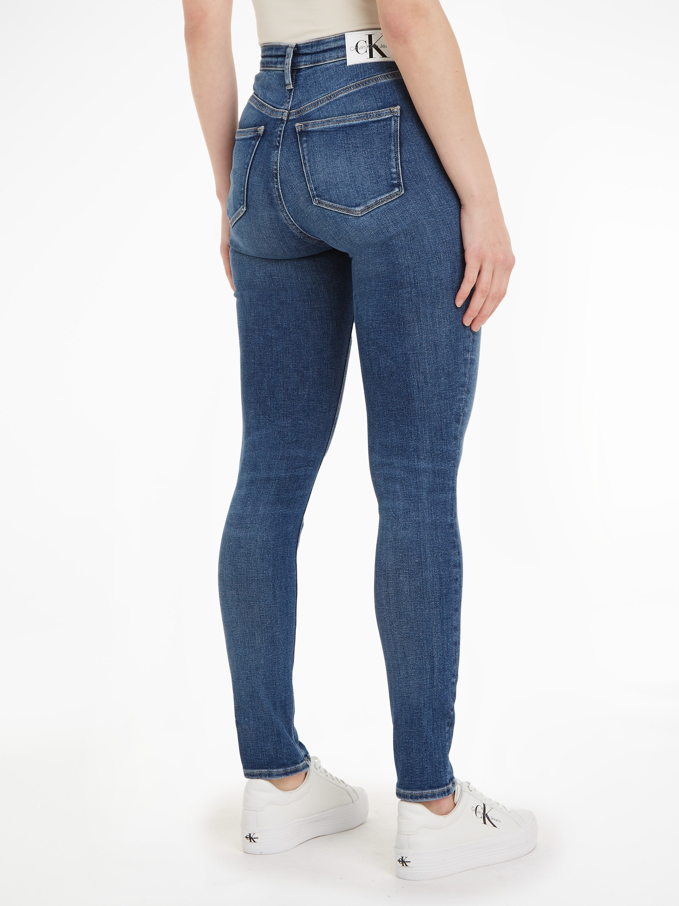 Klein Calvin RISE Jeans ♕ »HIGH Skinny-fit-Jeans SKINNY«, im 5-Pocket-Style bei