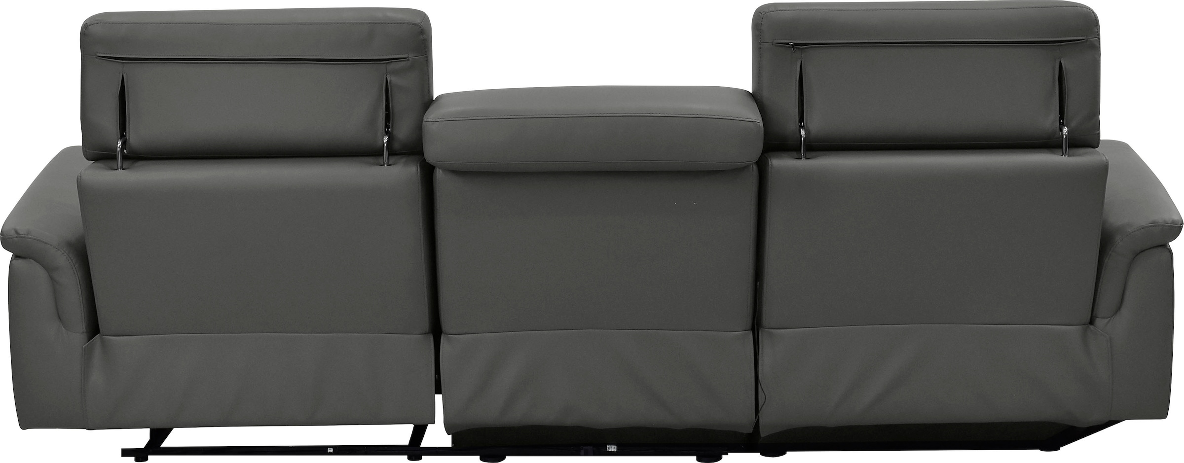 Home affaire Ecksofa »Pareli, L-Form, 259cm,m. Recamiere, Echtleder, Kunstleder, Webstoff« man. o. elektr. Relaxfunktion, USB/Kopfteilverstellg u. LED