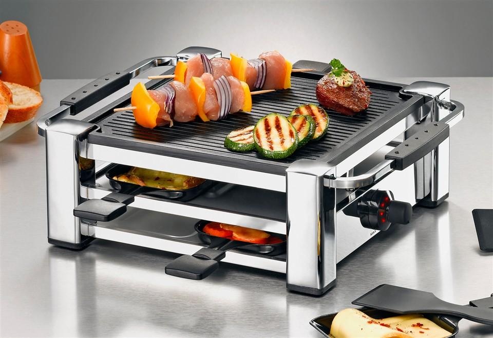 Raclette »RCC1000«, 4 St. Raclettepfännchen, 1000 W