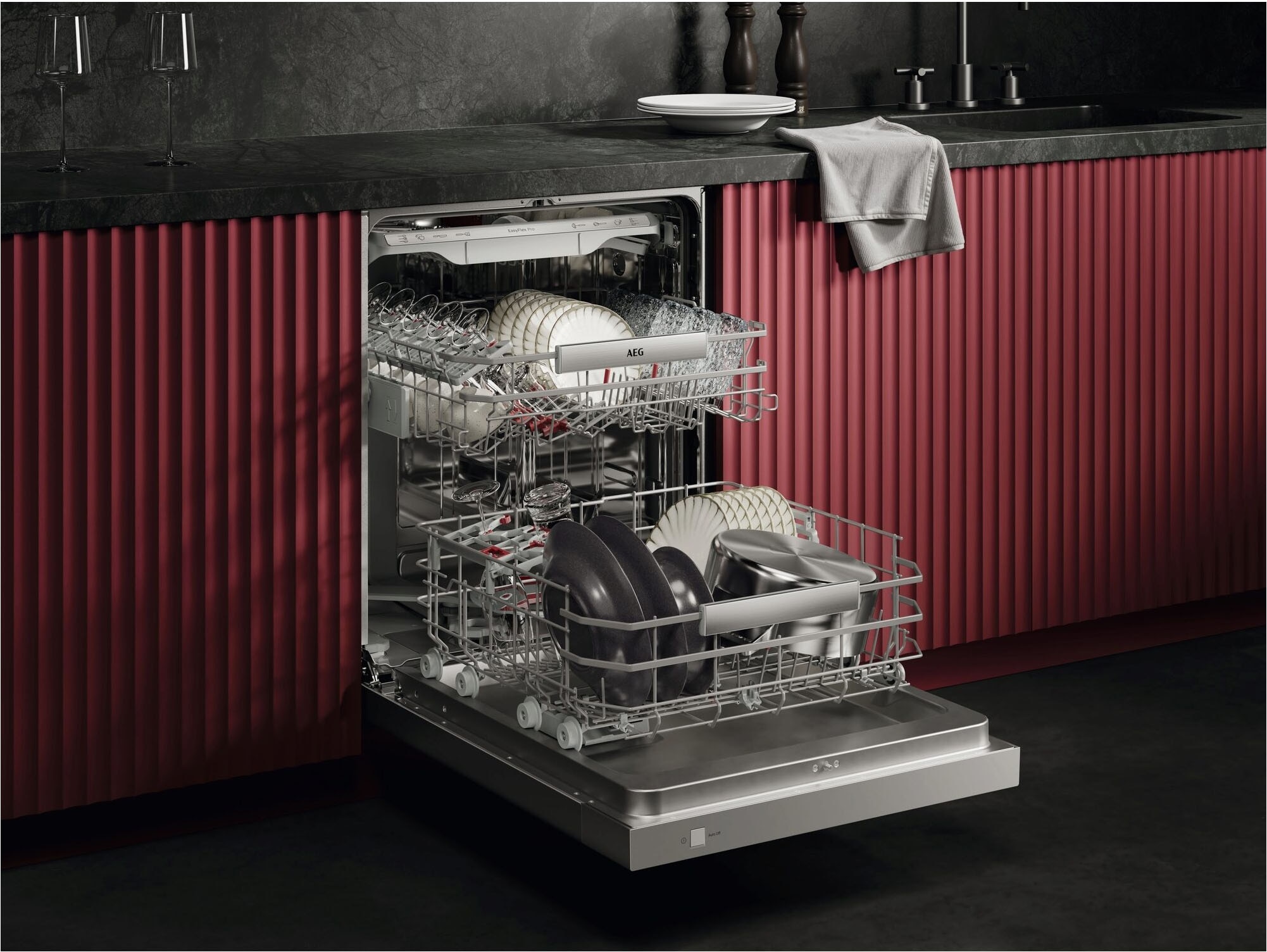 AEG Unterbaugeschirrspüler 9000 »GU9200X2SCM« Leise Spülmaschine 38 dB kraftvoll gegen Eingebranntes EEK A-10%